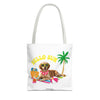 Funny Dog Tote Bag | Personalized Pet Photo Summer Canvas Bag