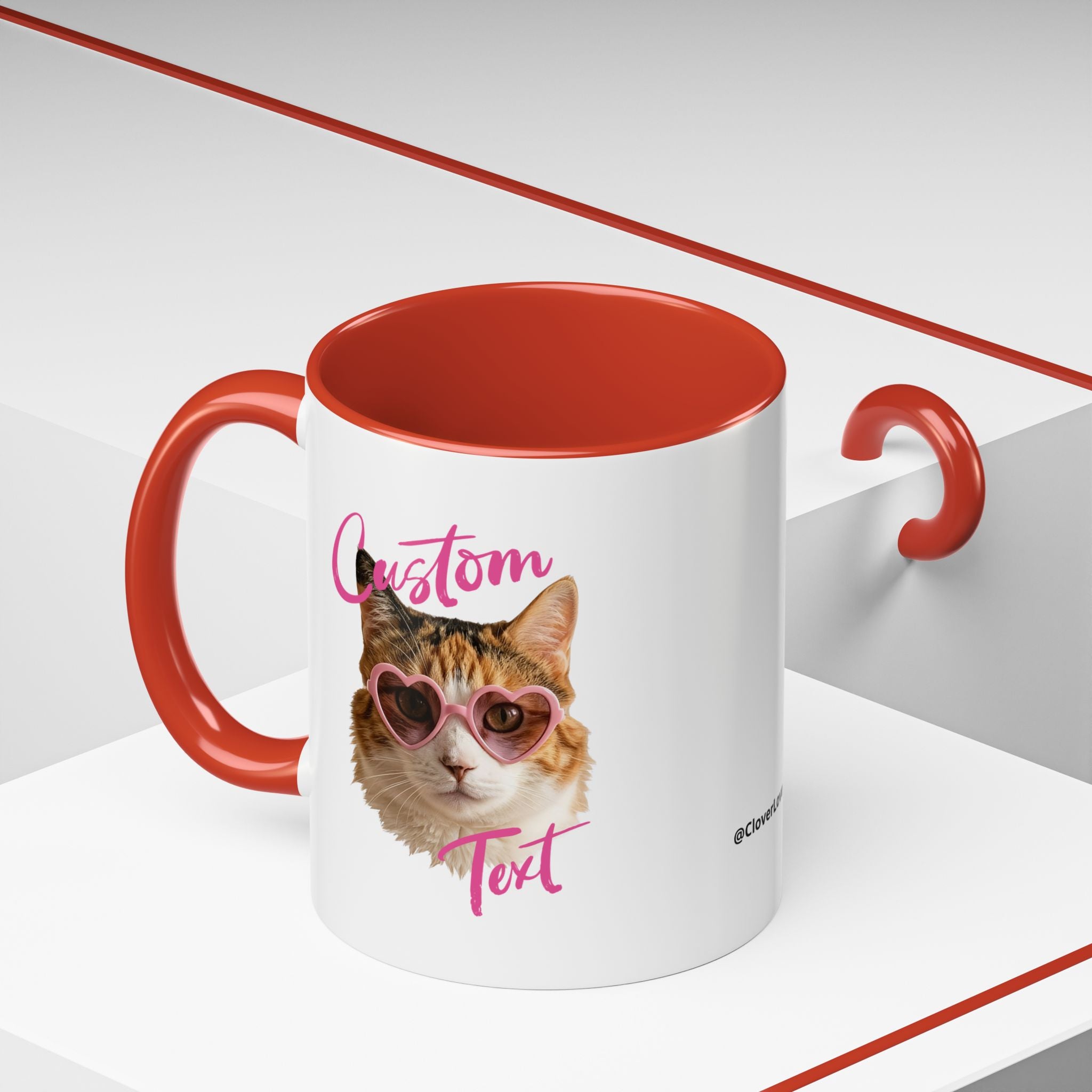 Road Trip Cat Mug | Personalized Summer Cat Coffee Cup With Custom Text