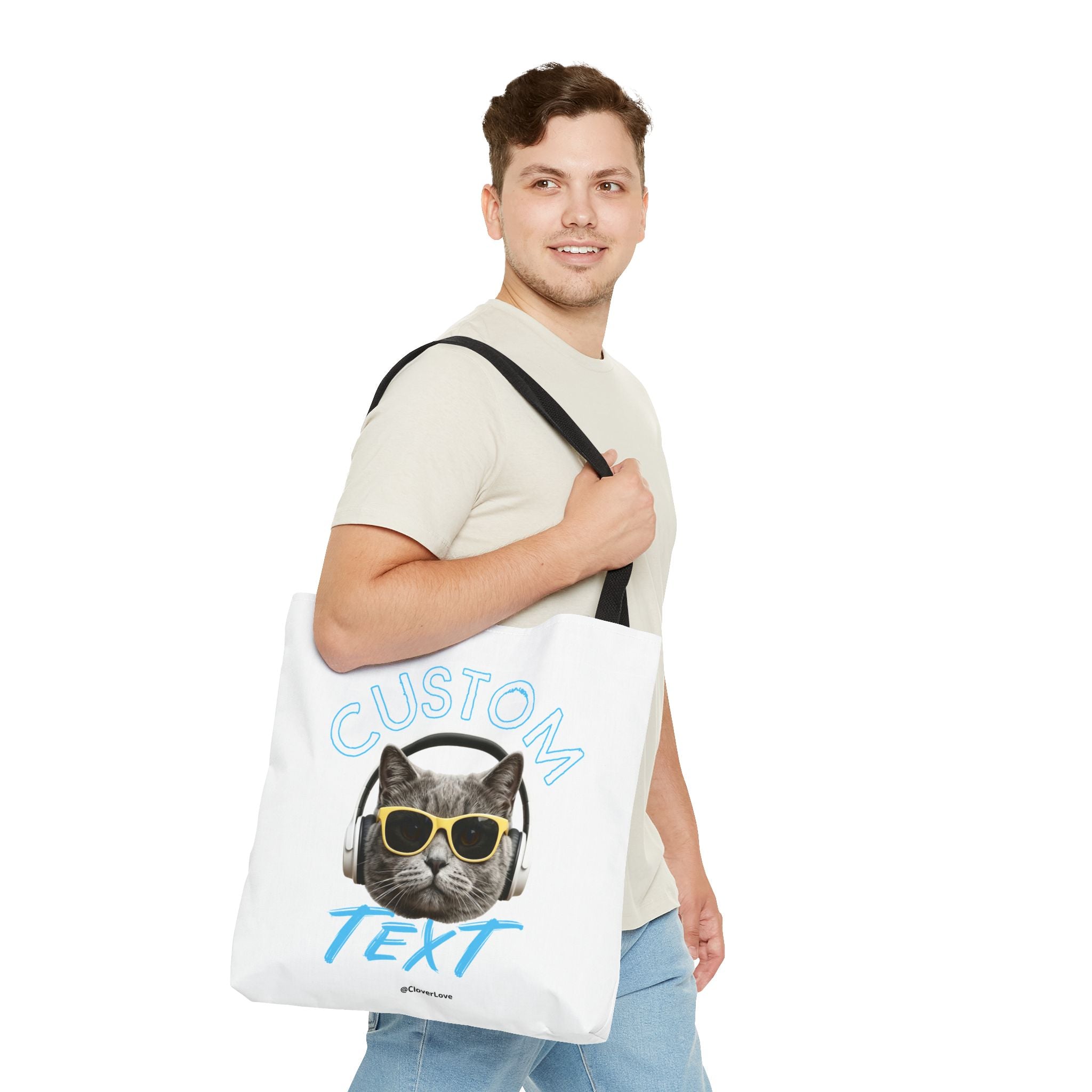 Summer Chill Cat Tote Bag | Funny Cat Lover Beach Bag