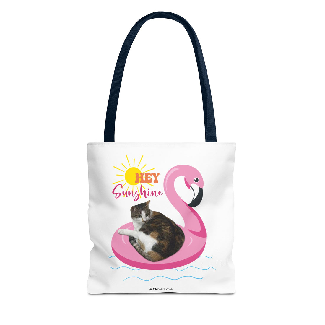 Custom Cat Tote Bag | Personalized Pet Photo Summer Bag