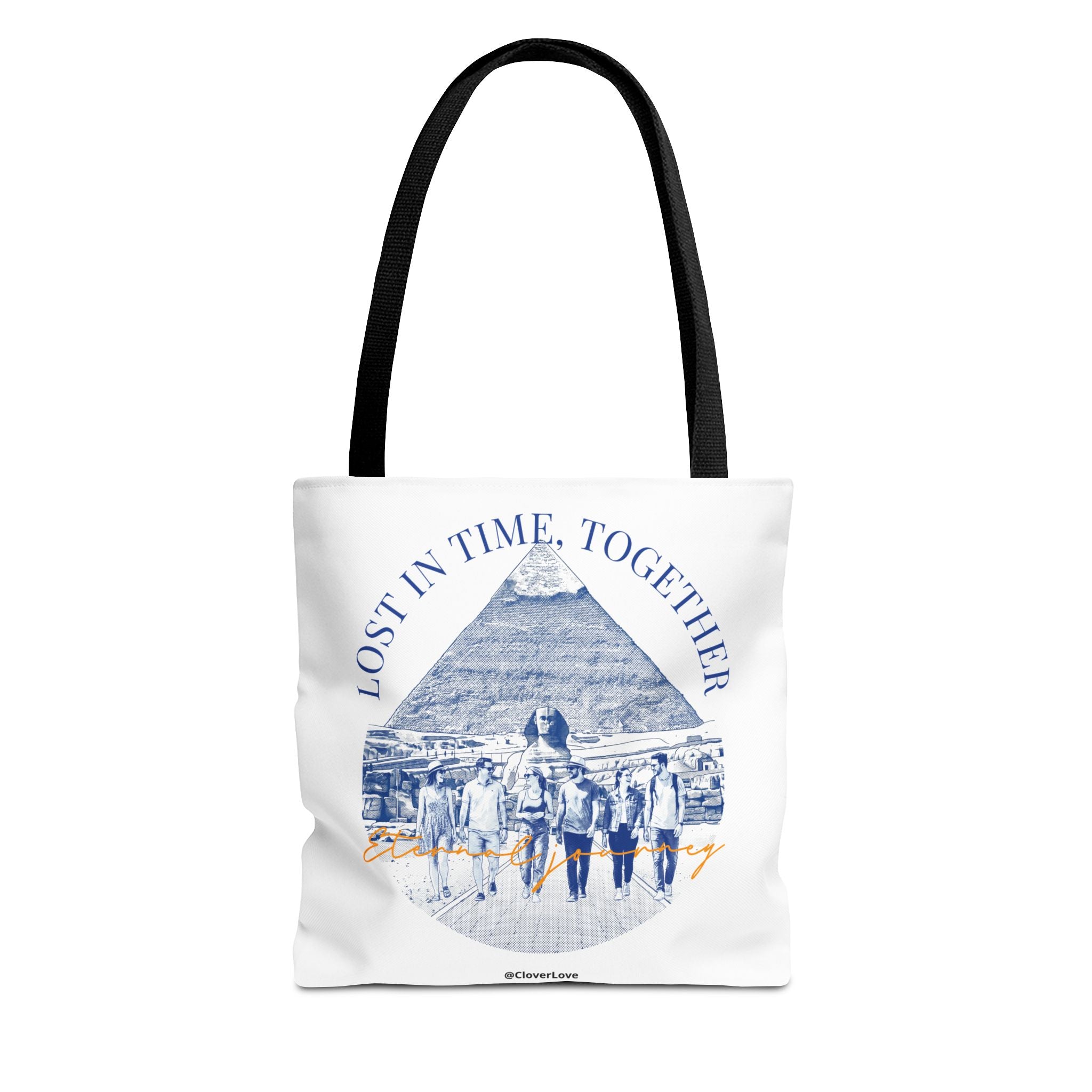 Egypt Pyramid Tote Bag | Vintage Travel Explorer Canvas Bag