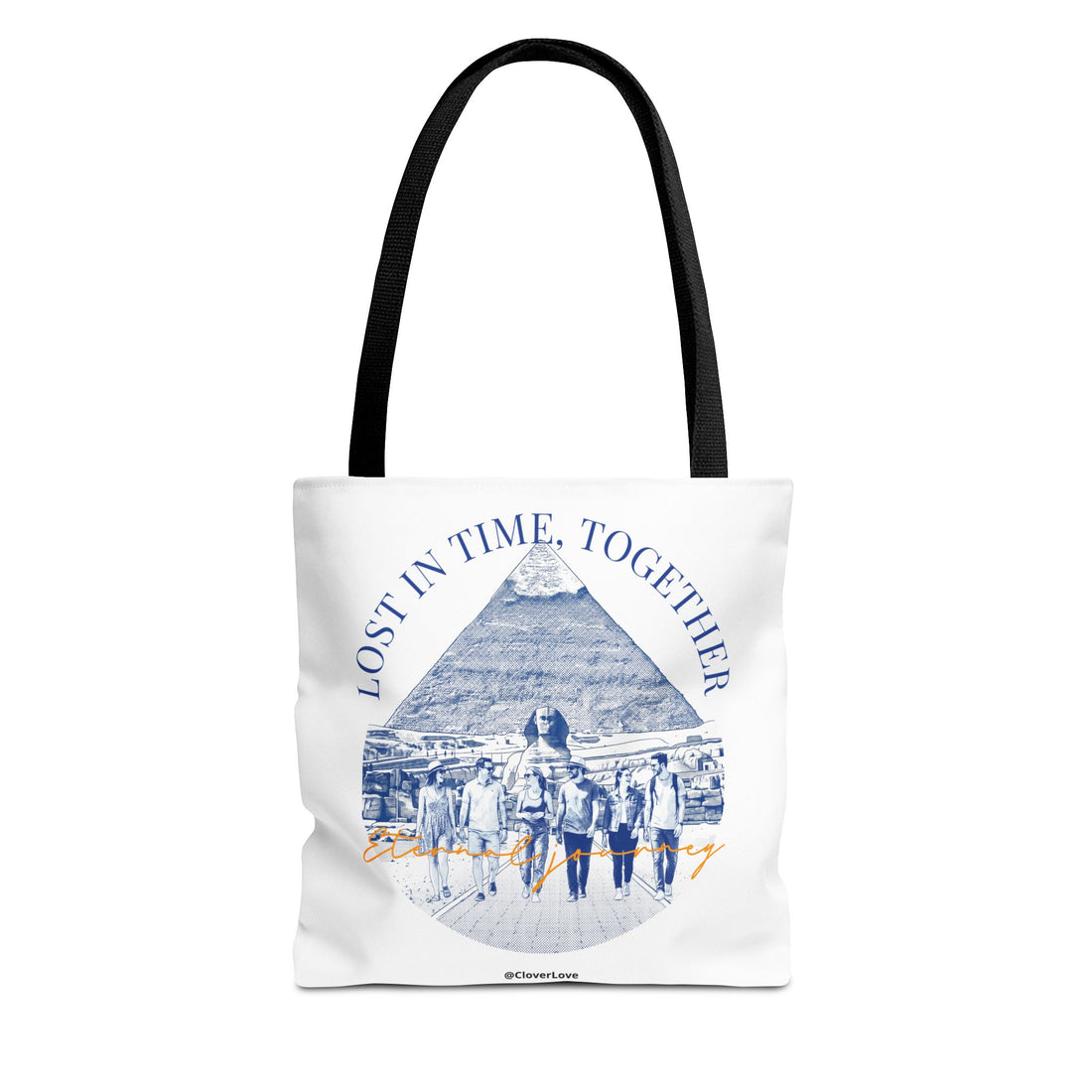Egypt Pyramid Tote Bag | Vintage Travel Explorer Canvas Bag