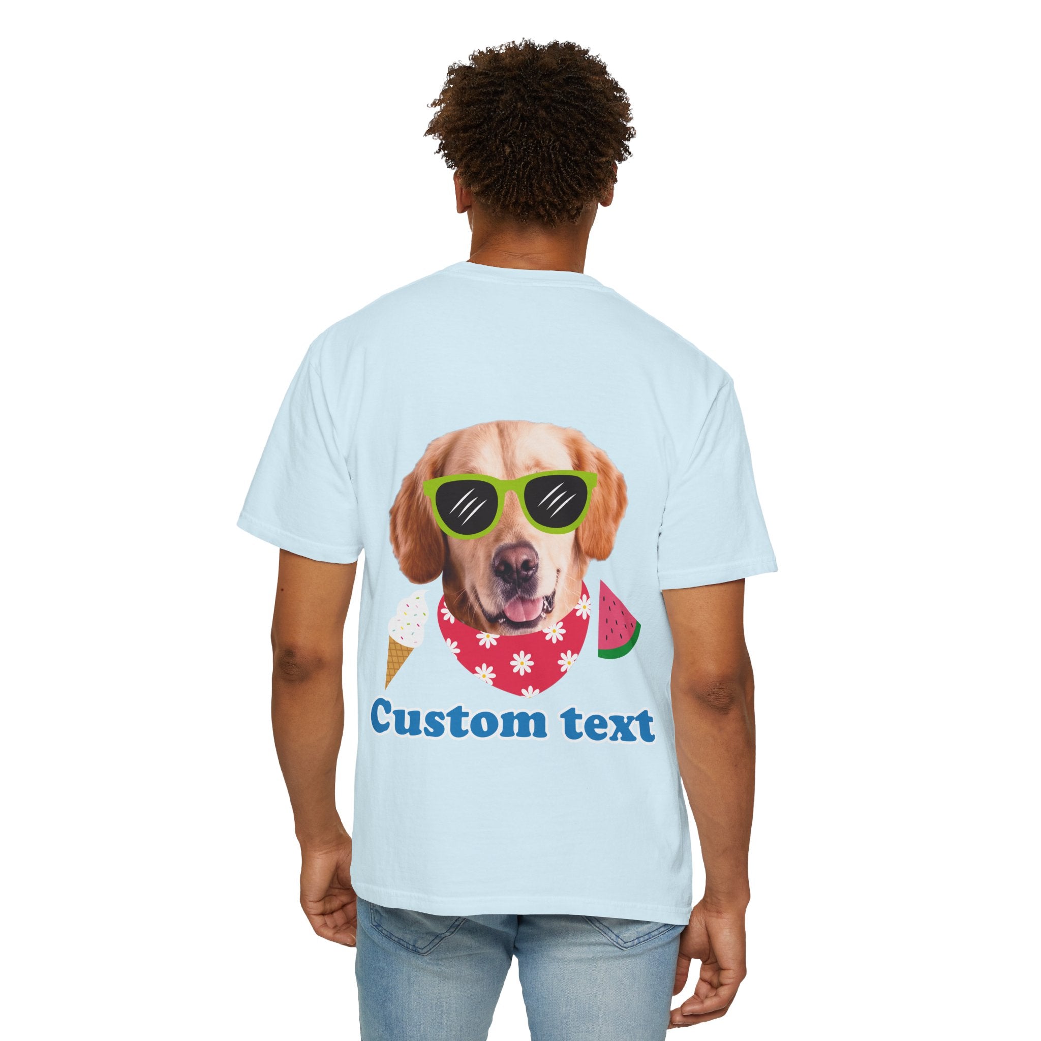 Custom Dog Summer T-Shirt - Funny Beach Dog Tee, Dog Lover Gift