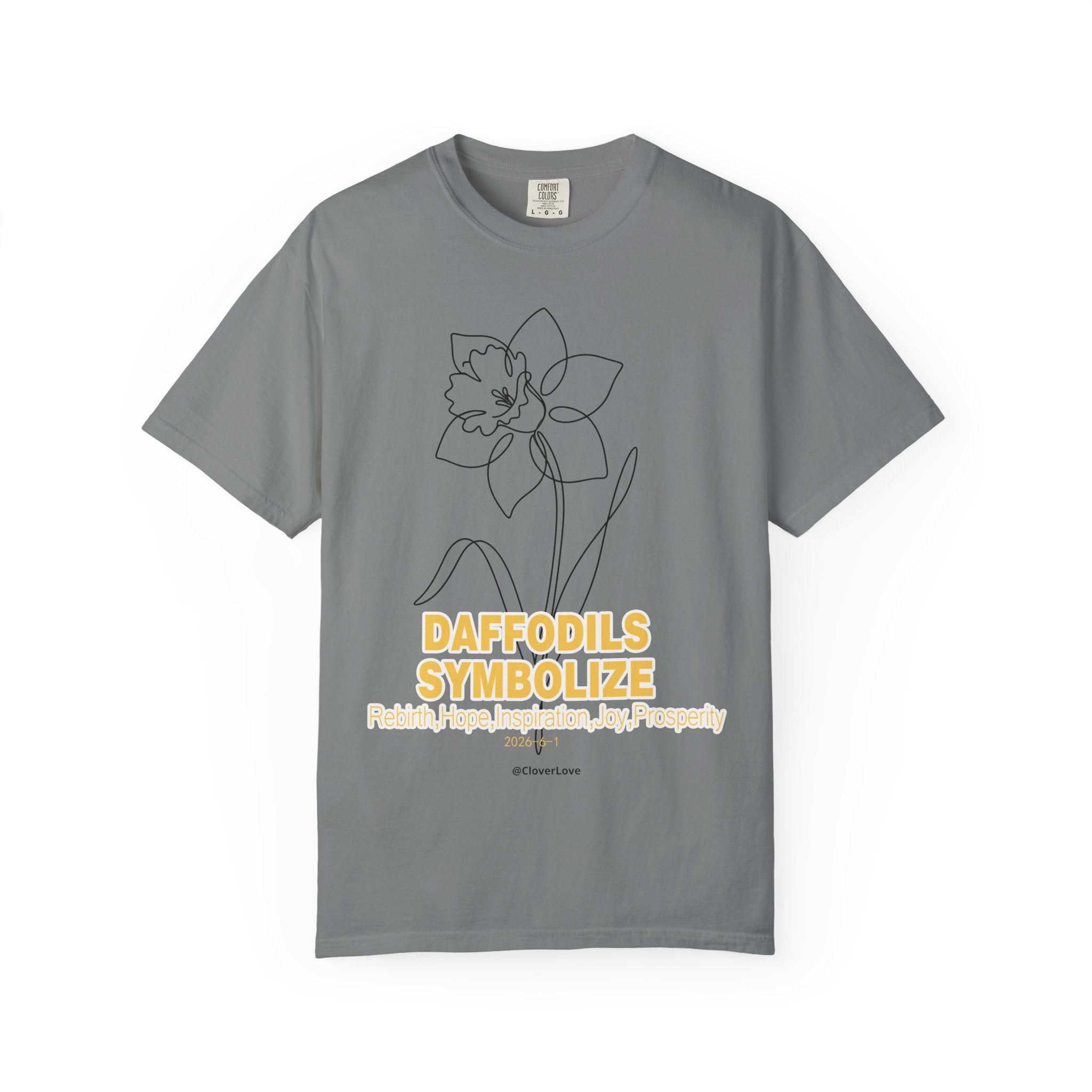 Daffodil Flower T-Shirt - Botanical Graphic Shirt for Flower Lovers