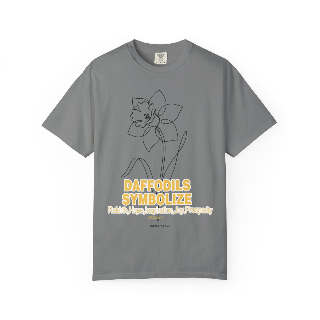 Daffodil Flower T-Shirt - Botanical Graphic Shirt for Flower Lovers