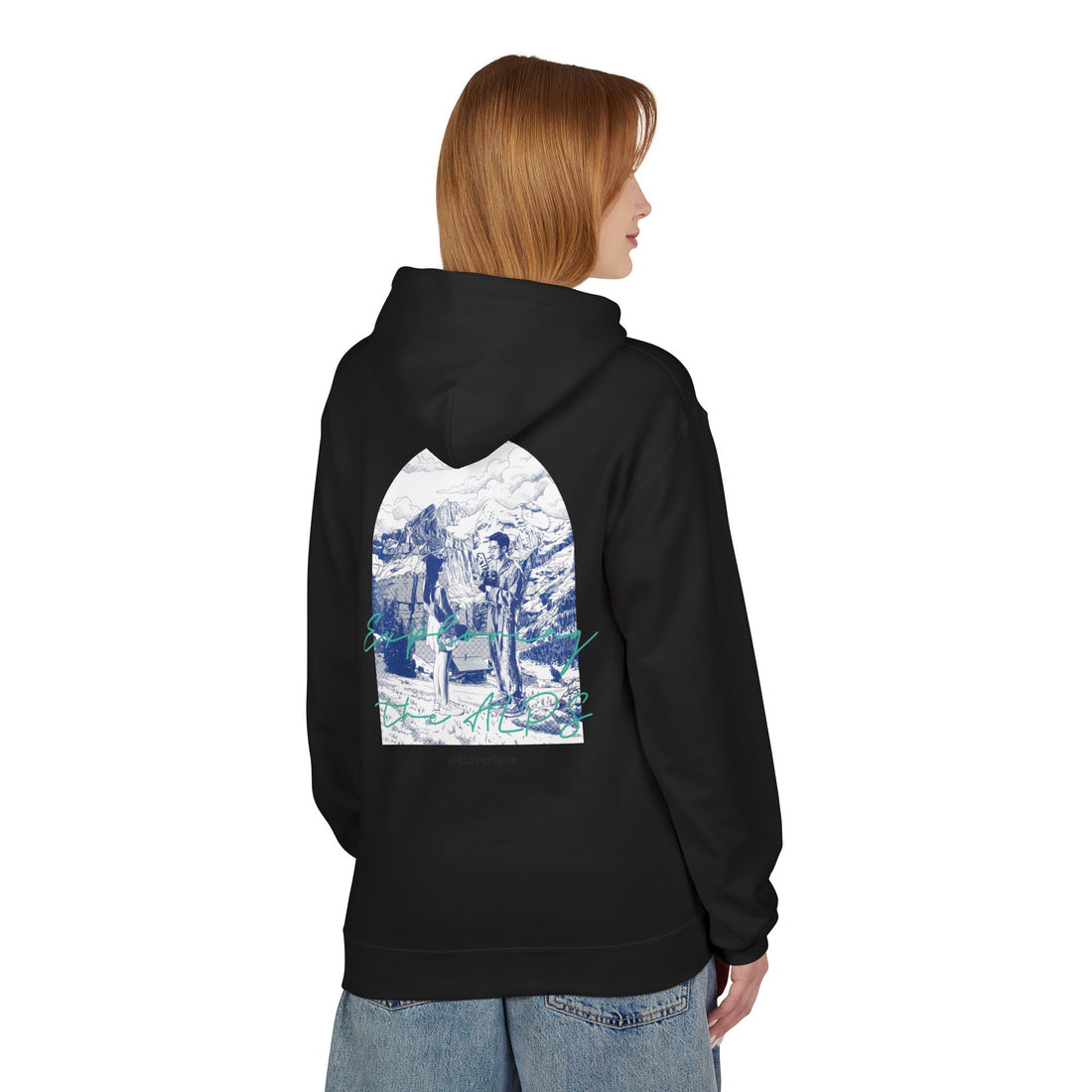 Mountain Travel Hoodie | Abenteuerlandschaft Grafik Pullover