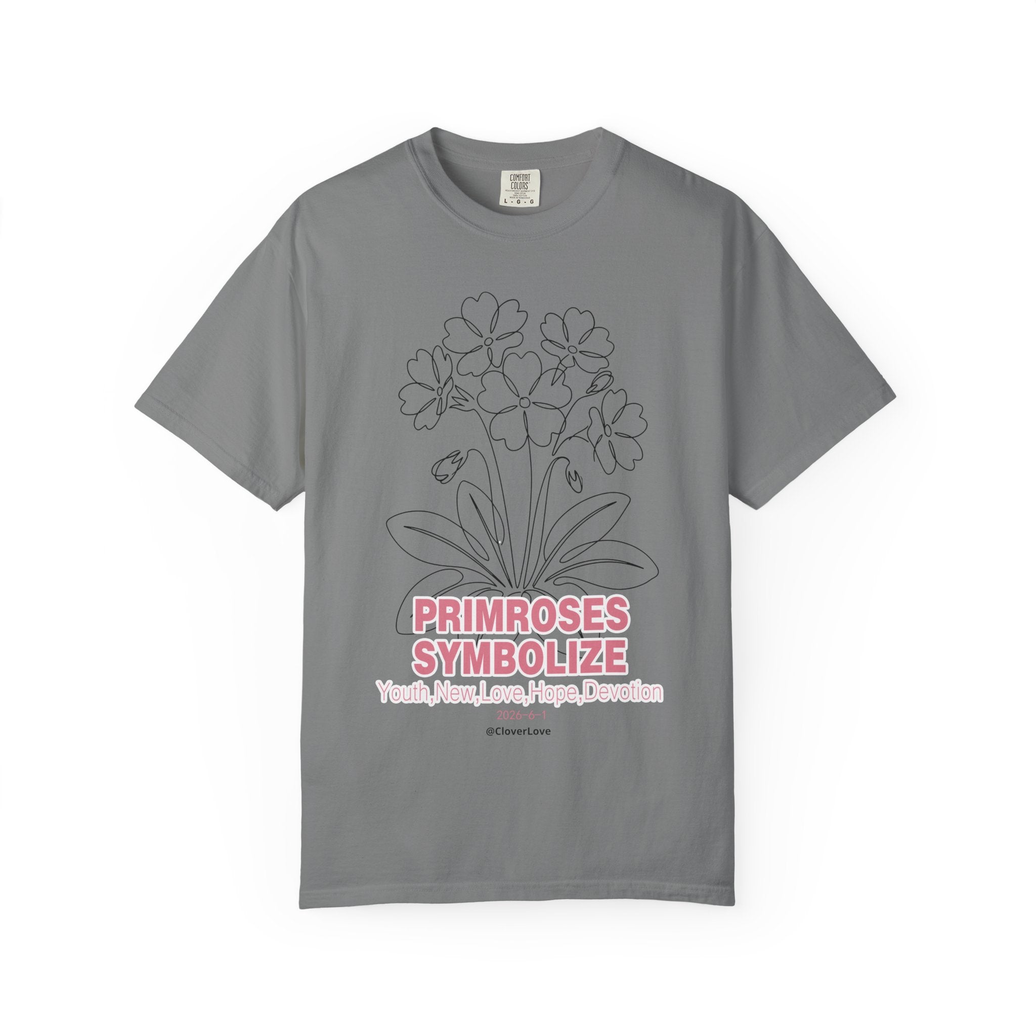 Primrose Flower T-Shirt - Botanical Graphic Shirt for Flower Lovers