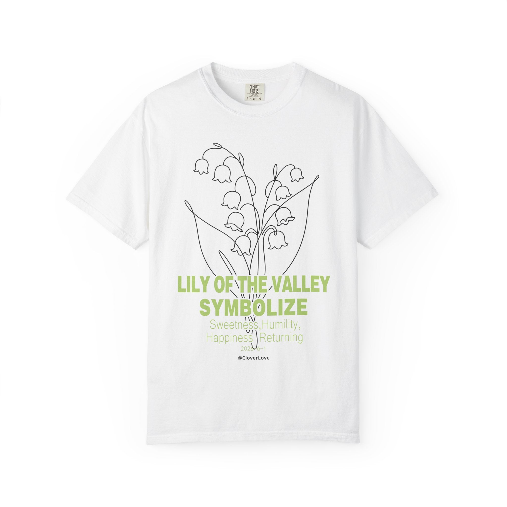 Lily of the Valley Flower T-Shirt - Botanical Graphic Shirt for Flower Lovers