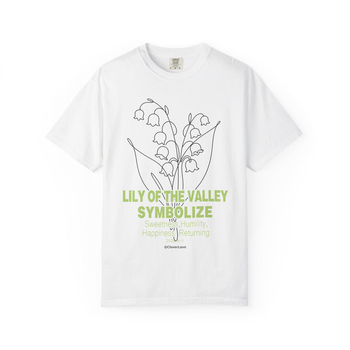 Lily of the Valley Flower T-Shirt - Botanical Graphic Shirt for Flower Lovers