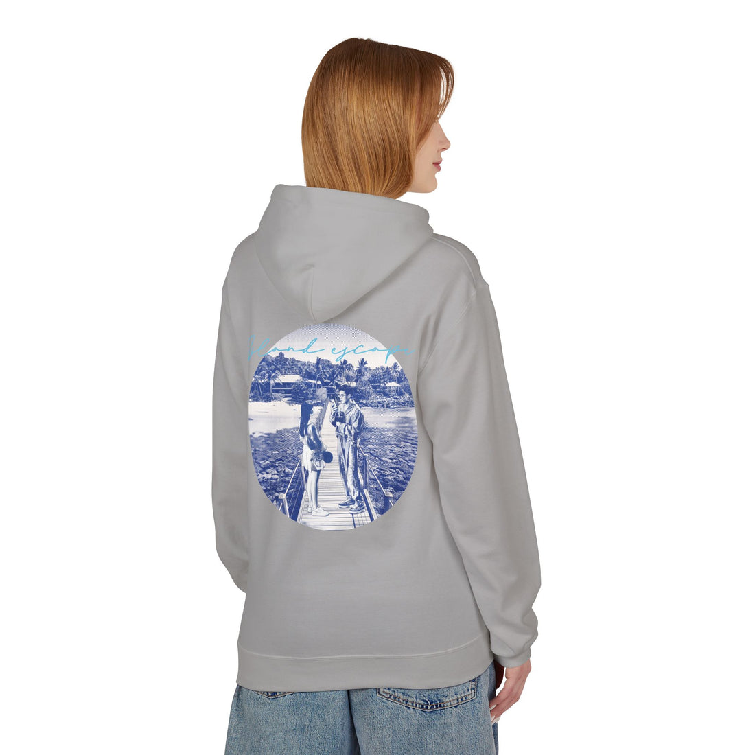 Tropical Vacation Hoodie | Romantic Beach Travel Graphic Sweatshirt