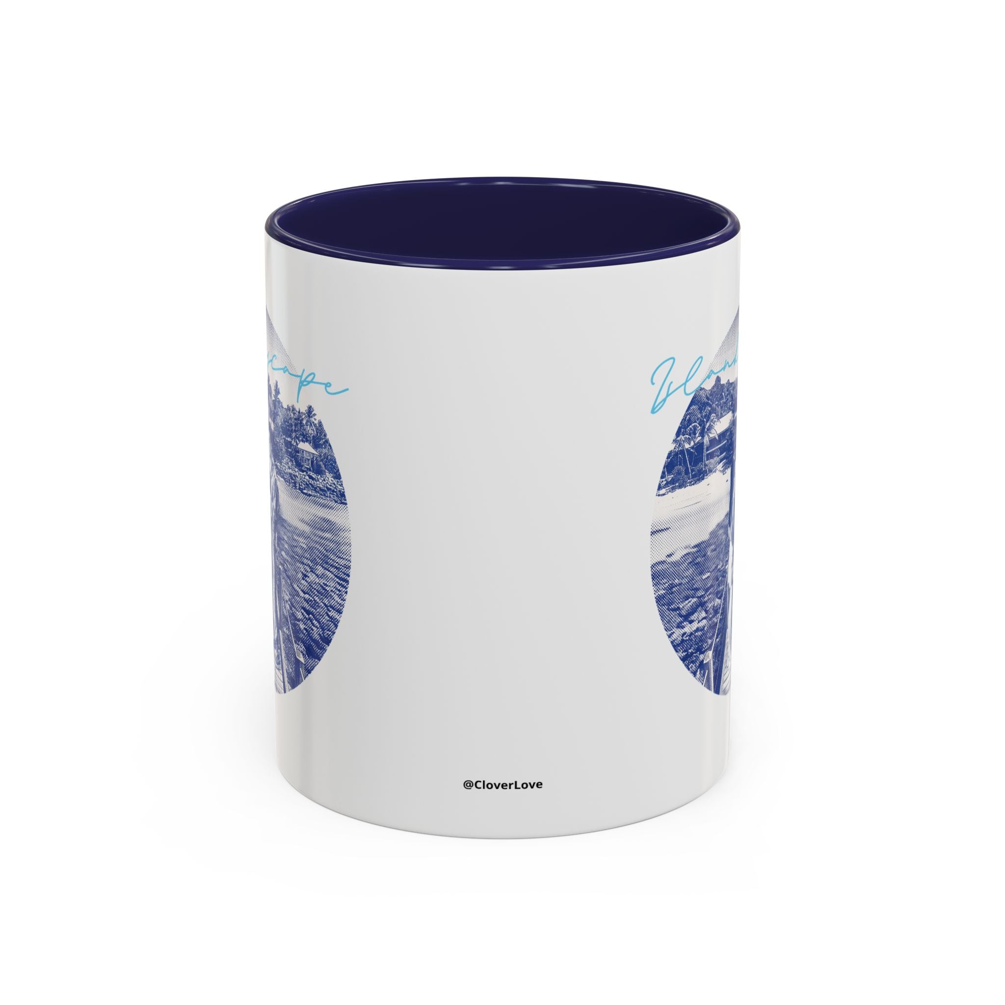 Island Escape Travel Mug - Tropical Beach Coffee Cup for Travelers