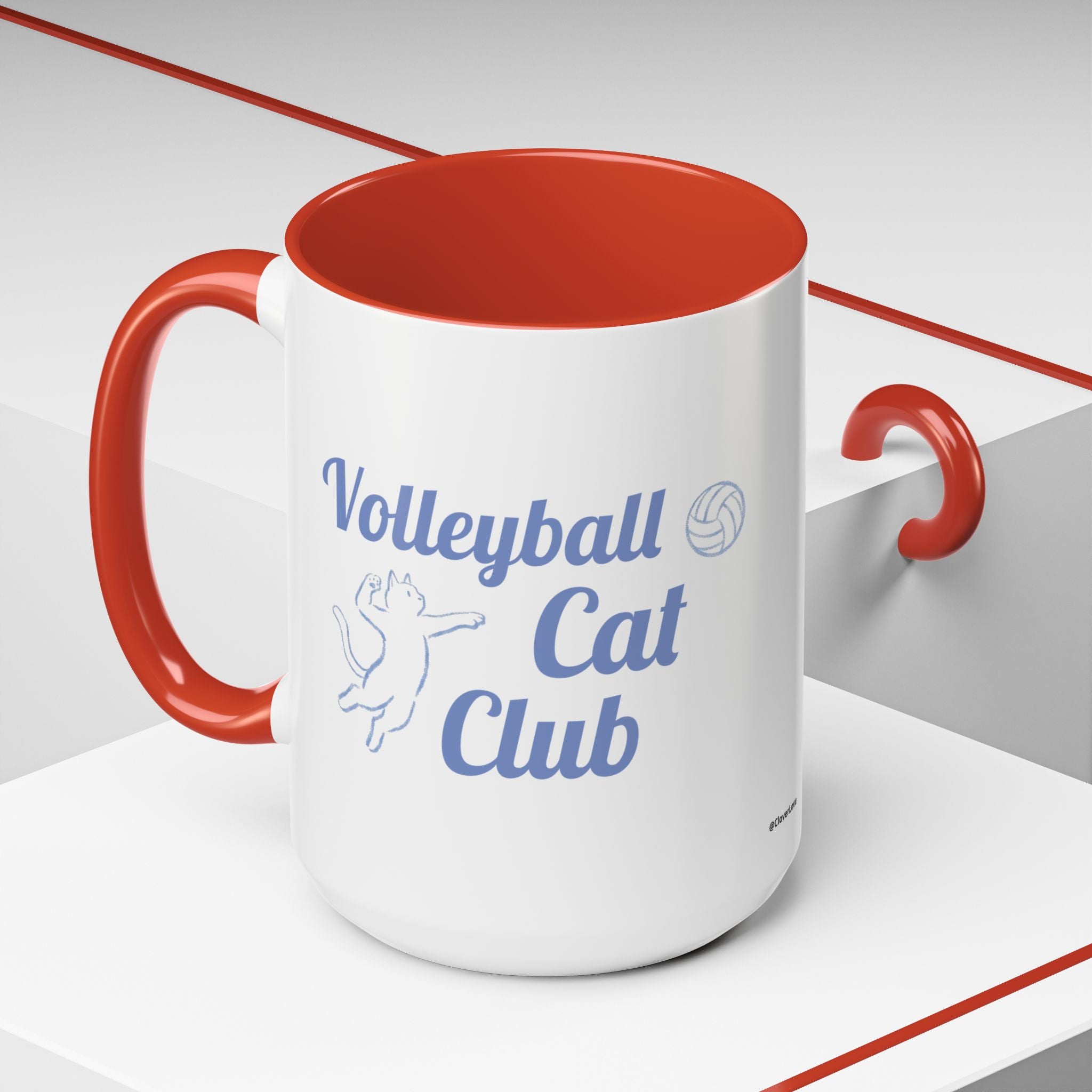 Volleyball Club Mug | Cat Design
