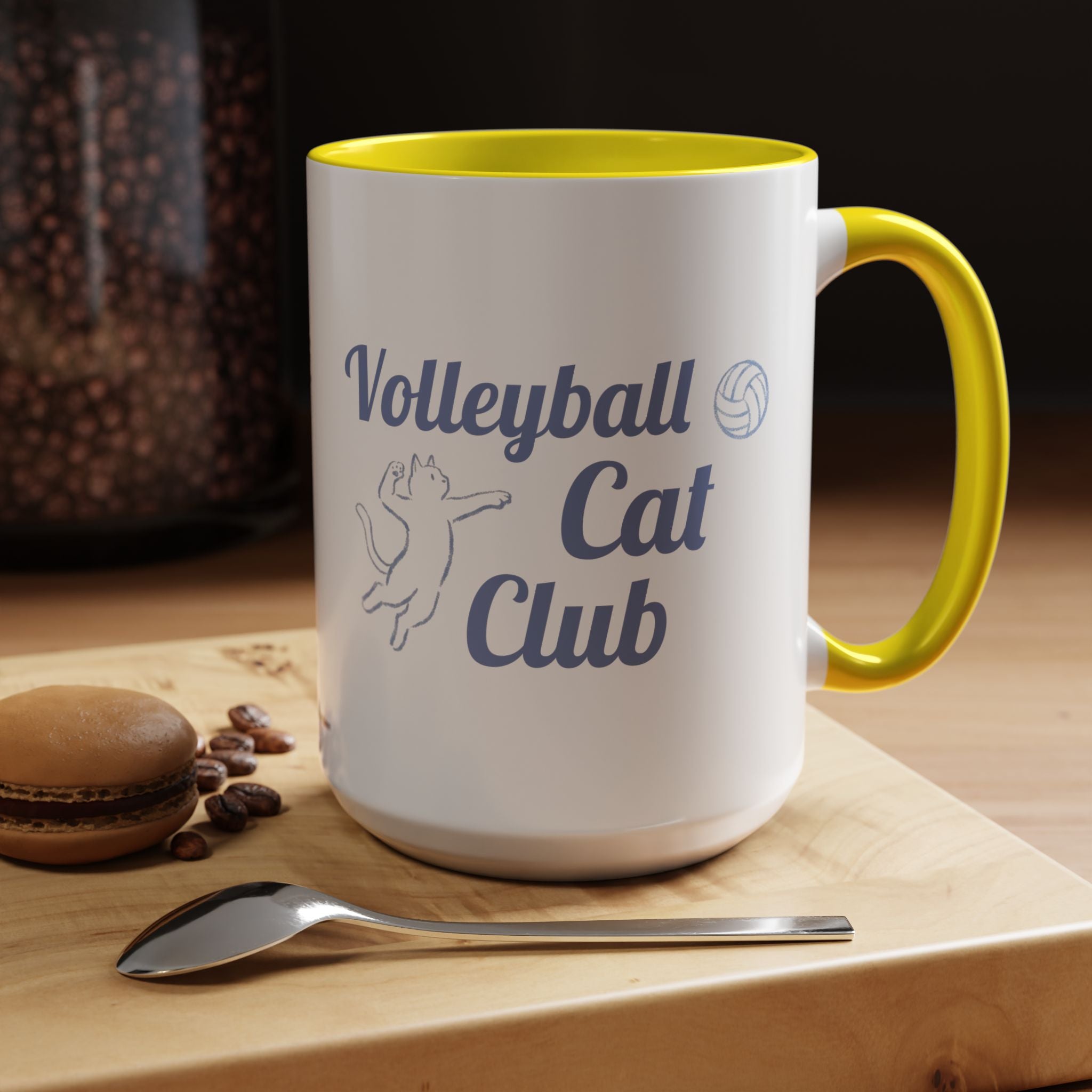 Volleyball Club Mug | Cat Design