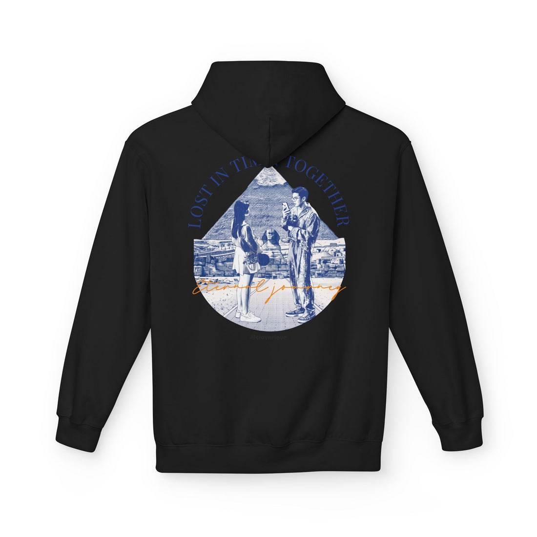 Vintage Reise Hoodie | Pärchen Wahrzeichen Grafik Sweatshirt