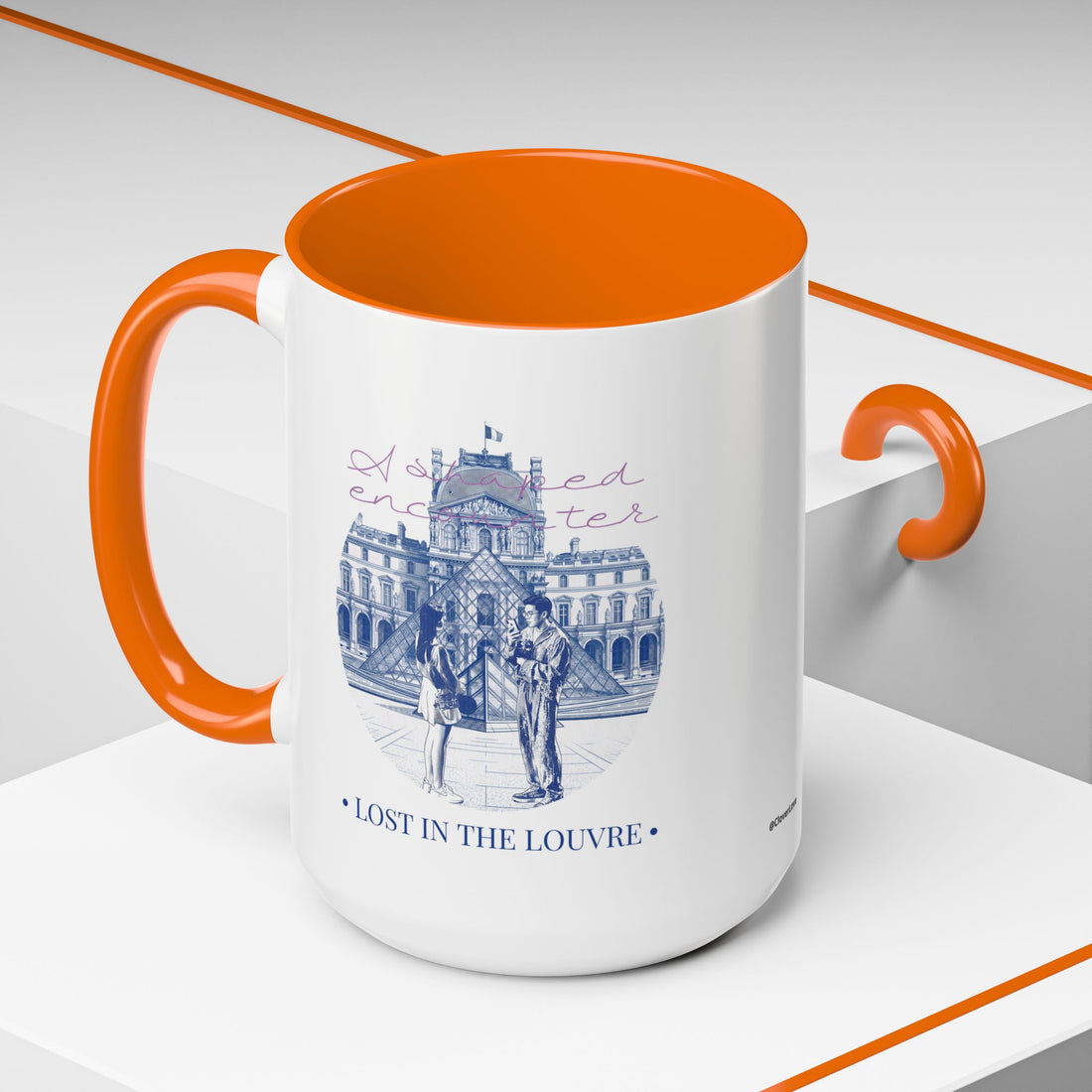 Louvre Paris Travel Mug - Art Museum Coffee Cup for Travelers