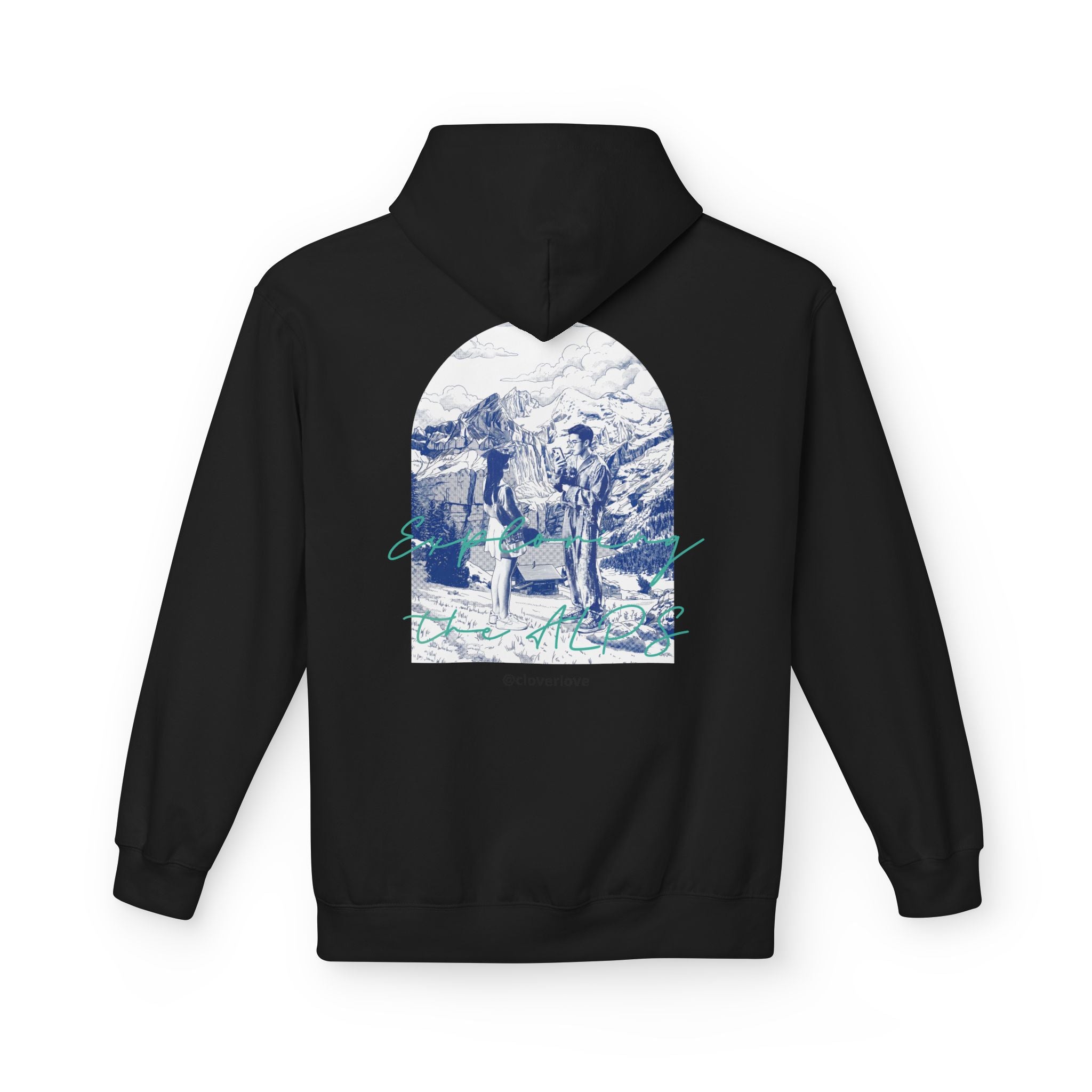 Mountain Travel Hoodie | Abenteuerlandschaft Grafik Pullover