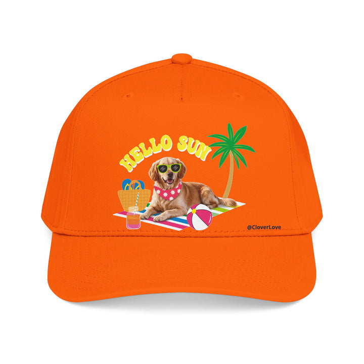 Custom Summer Dog Hat, Hello Sun Beach Puppy Baseball Cap, Personalized Pet Hat