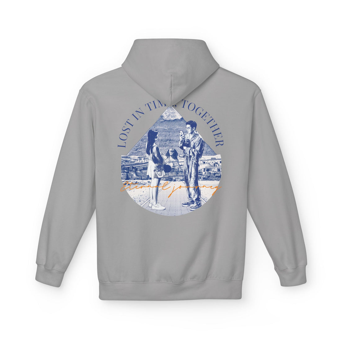 Vintage Travel Hoodie | Couple Landmark Graphic Sweatshirt
