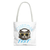 Summer Chill Cat Tote Bag | Funny Cat Lover Beach Bag