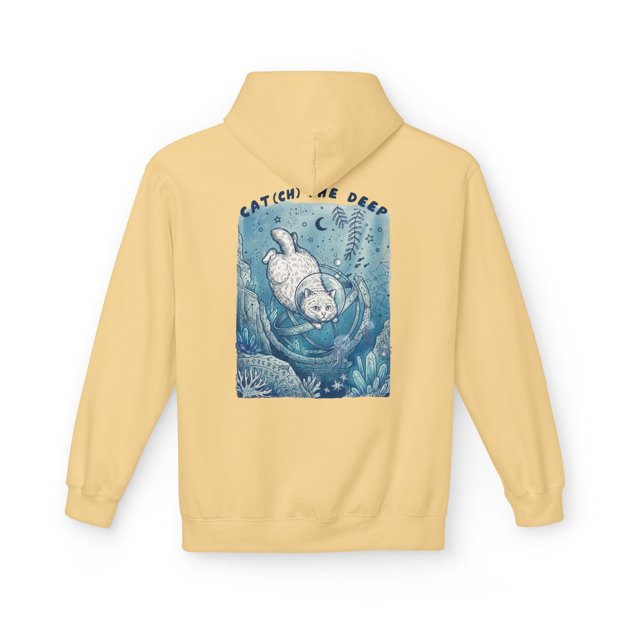 Cat Deep Sea Adventure Hoodie | Vintage Ocean Explorer Graphic Sweatshirt