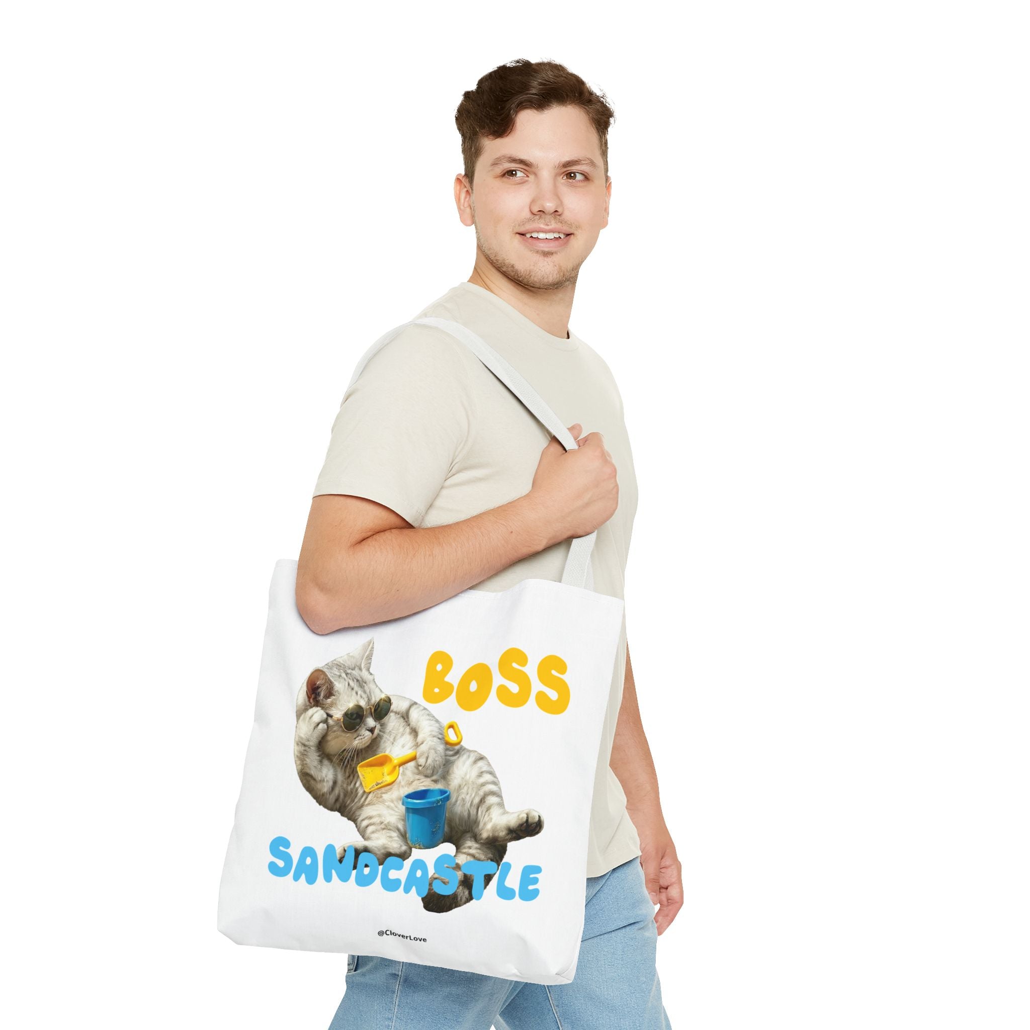 Funny Cat Tote Bag | Custom Pet Photo Personalized Canvas Bag