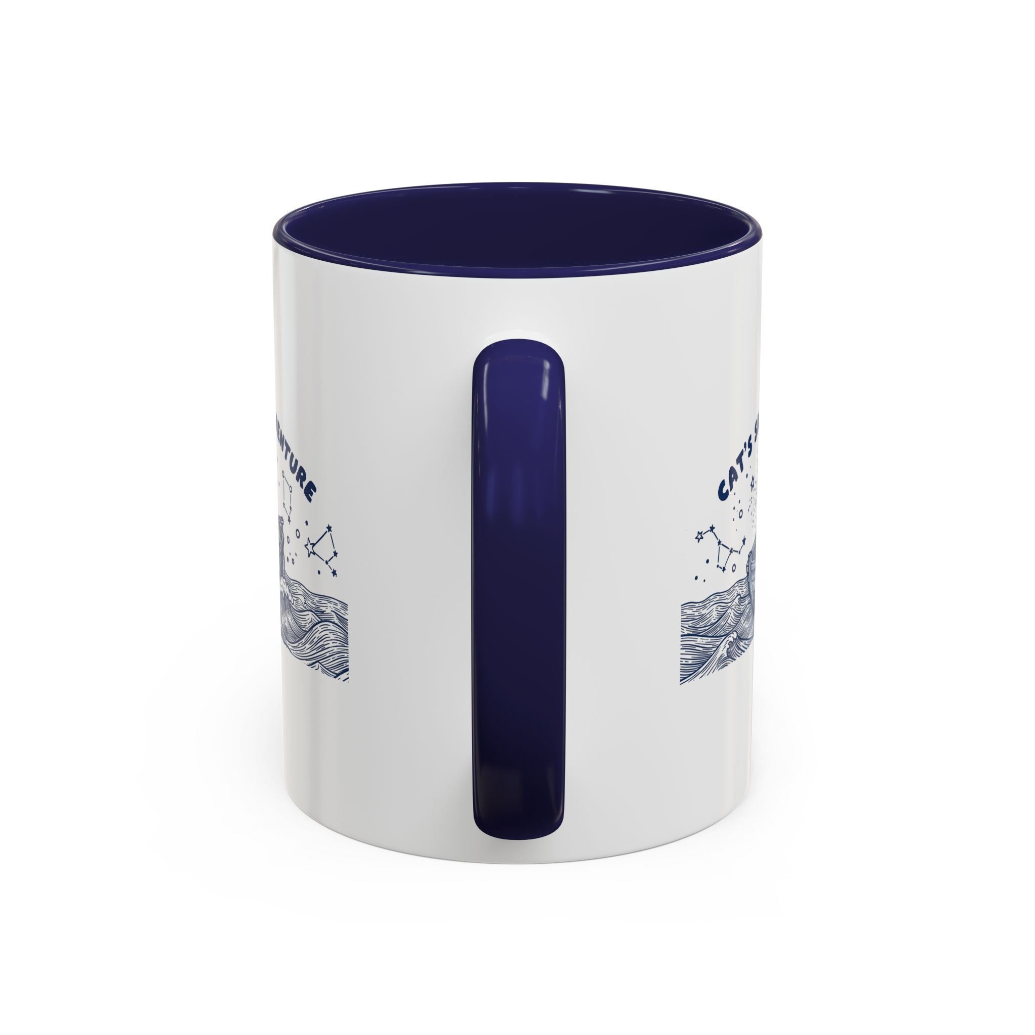 Cat's Skiff Adventure Ocean Mug - Cute Nautical Cat Lover Coffee Cup