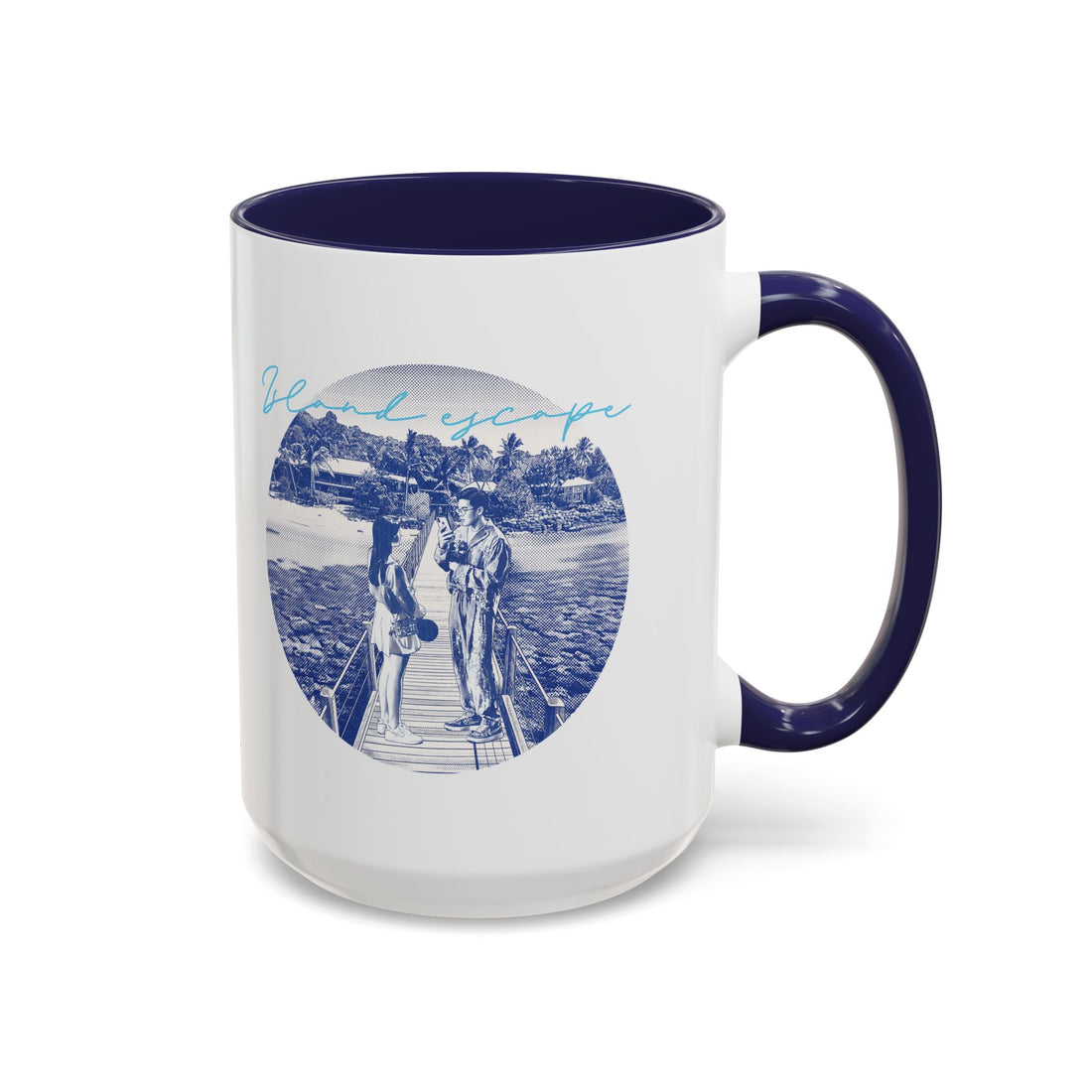 Island Escape Travel Mug - Tropical Beach Coffee Cup for Travelers