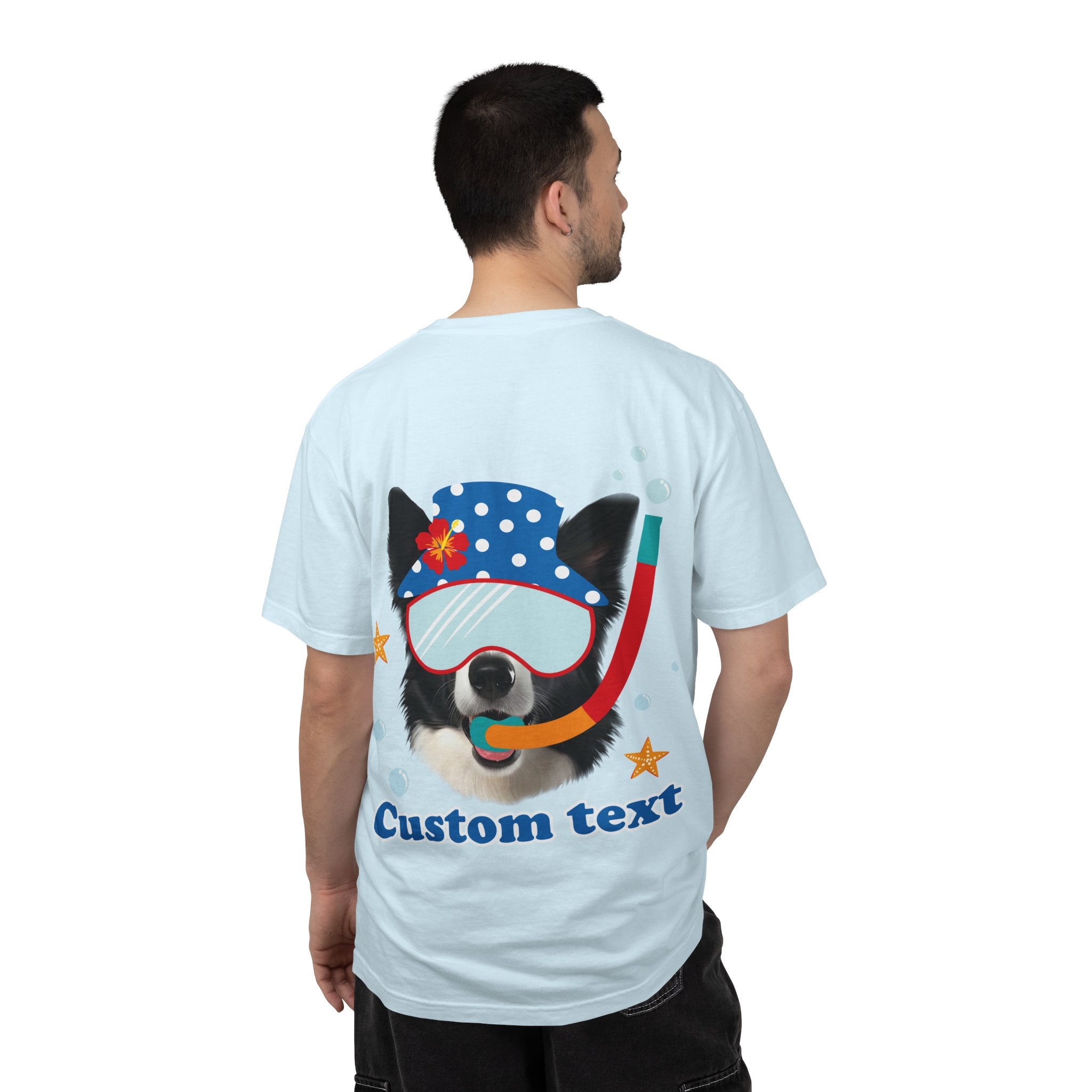 Custom Dog Summer T-Shirt - Funny Beach Diving Dog Tee, Dog Lover Gift