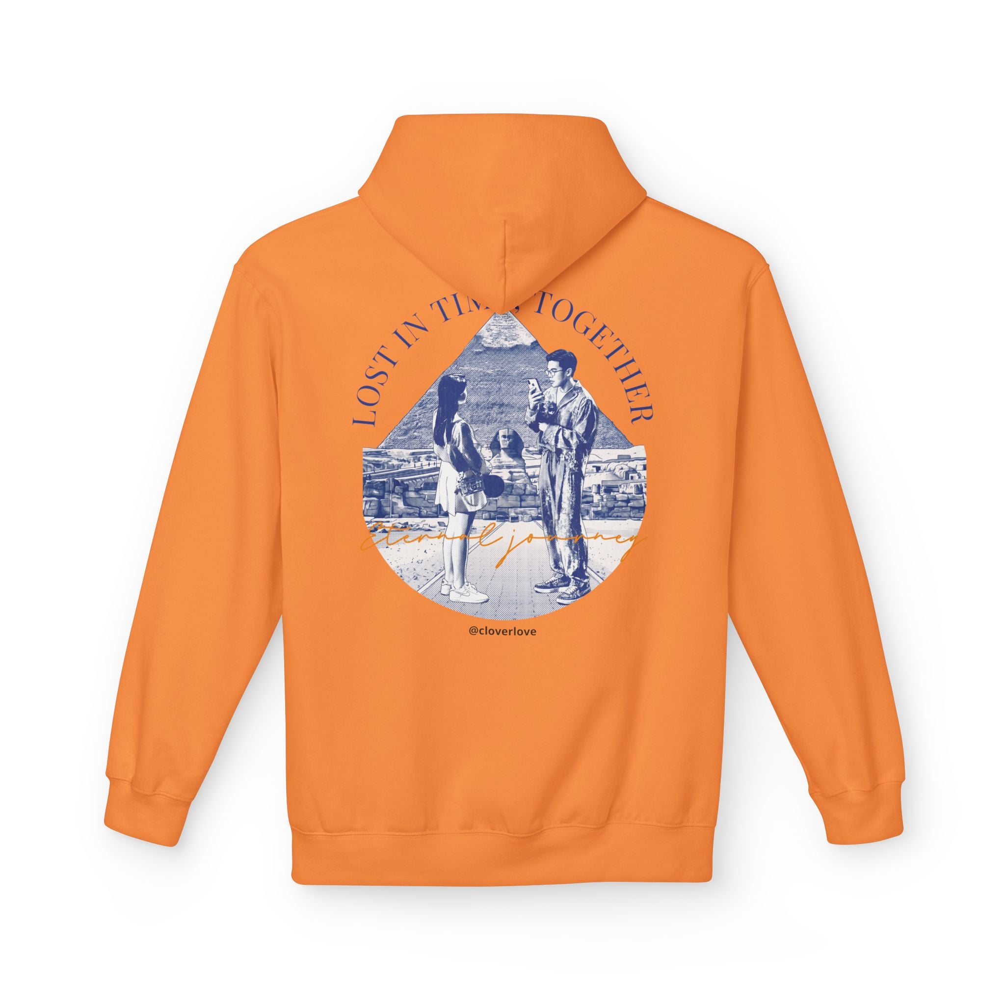 Vintage Reise Hoodie | Pärchen Wahrzeichen Grafik Sweatshirt