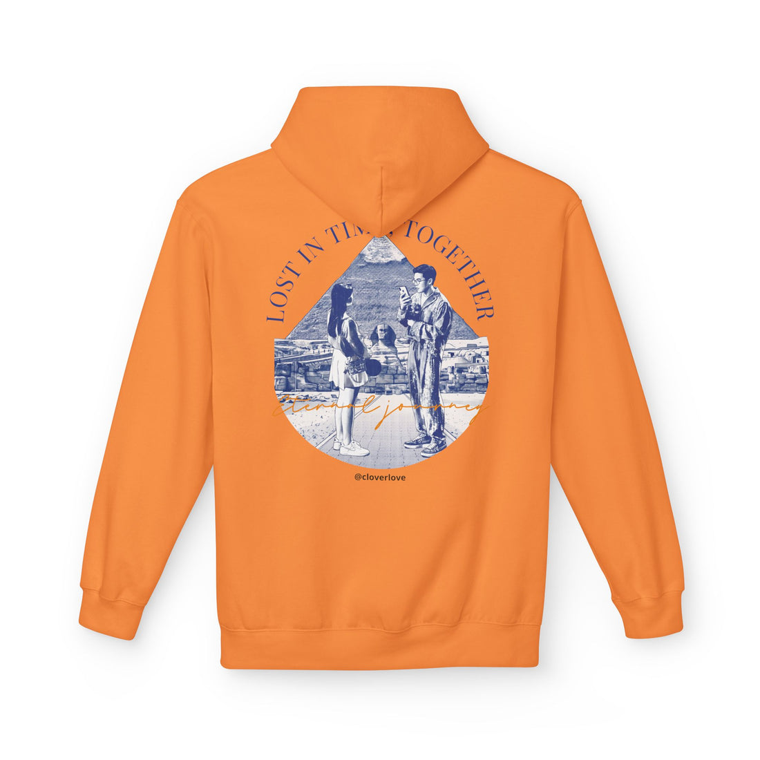 Vintage Reise Hoodie | Pärchen Wahrzeichen Grafik Sweatshirt