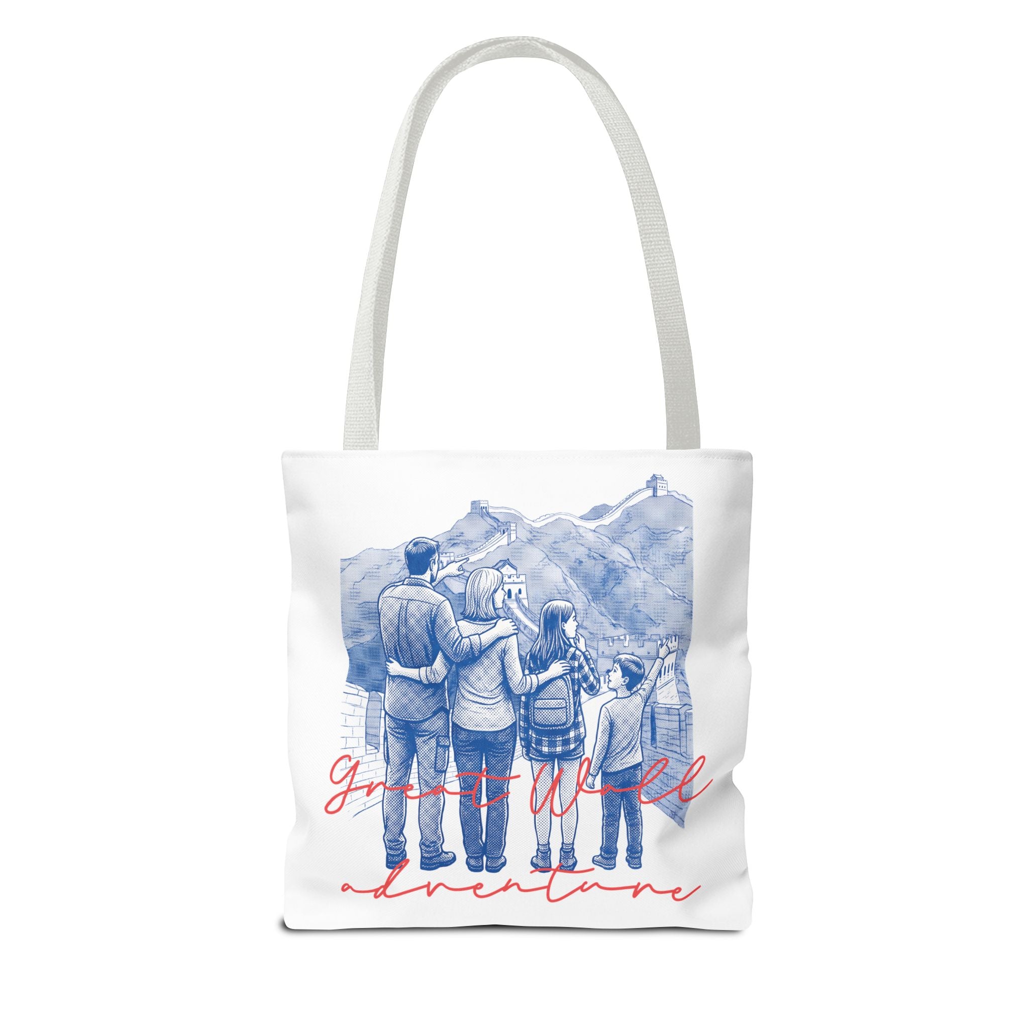 Great Wall of China Tote Bag, Family Travel Souvenir Bag, Landmark Canvas Tote