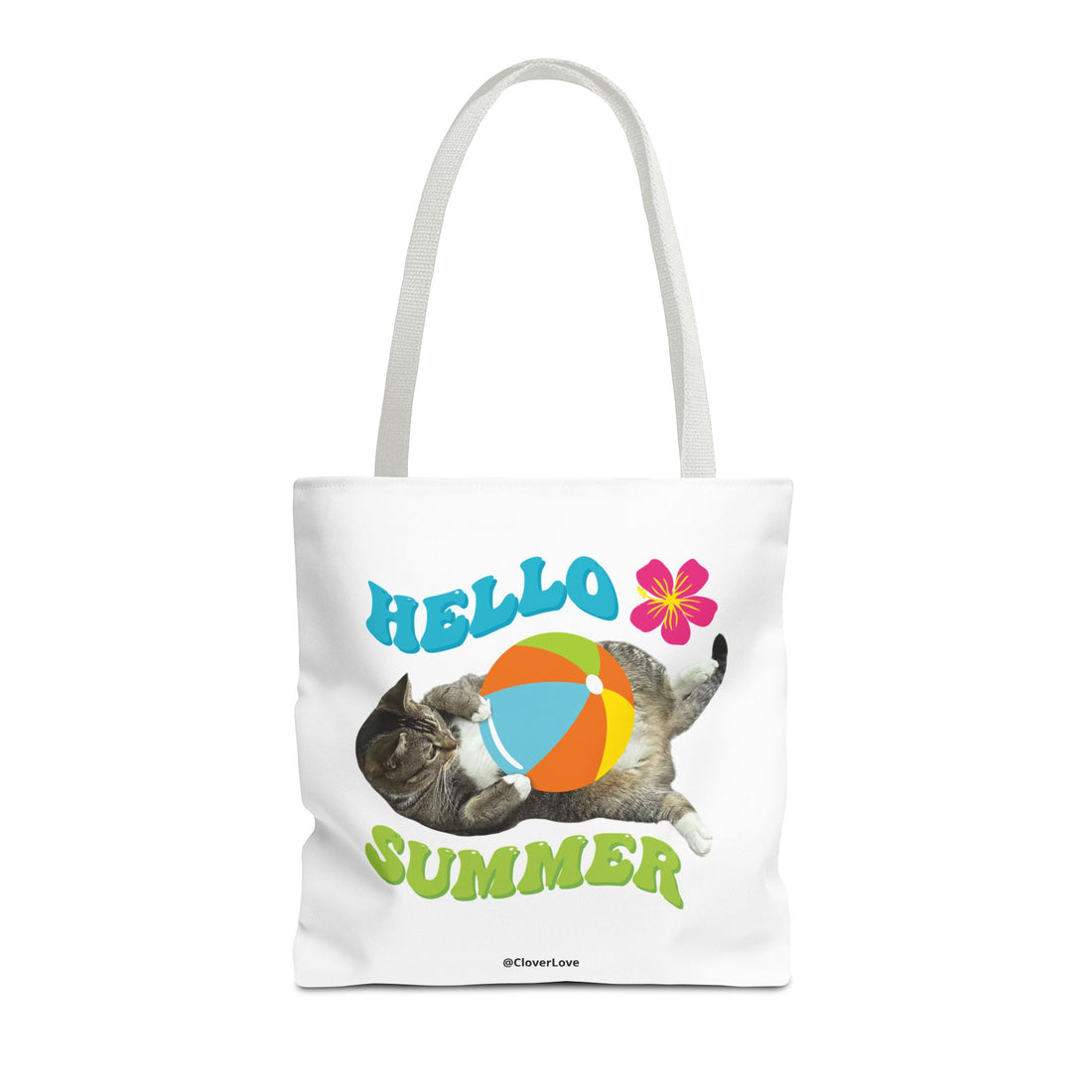 Custom Cat Tote Bag | Personalized Pet Photo Canvas Bag