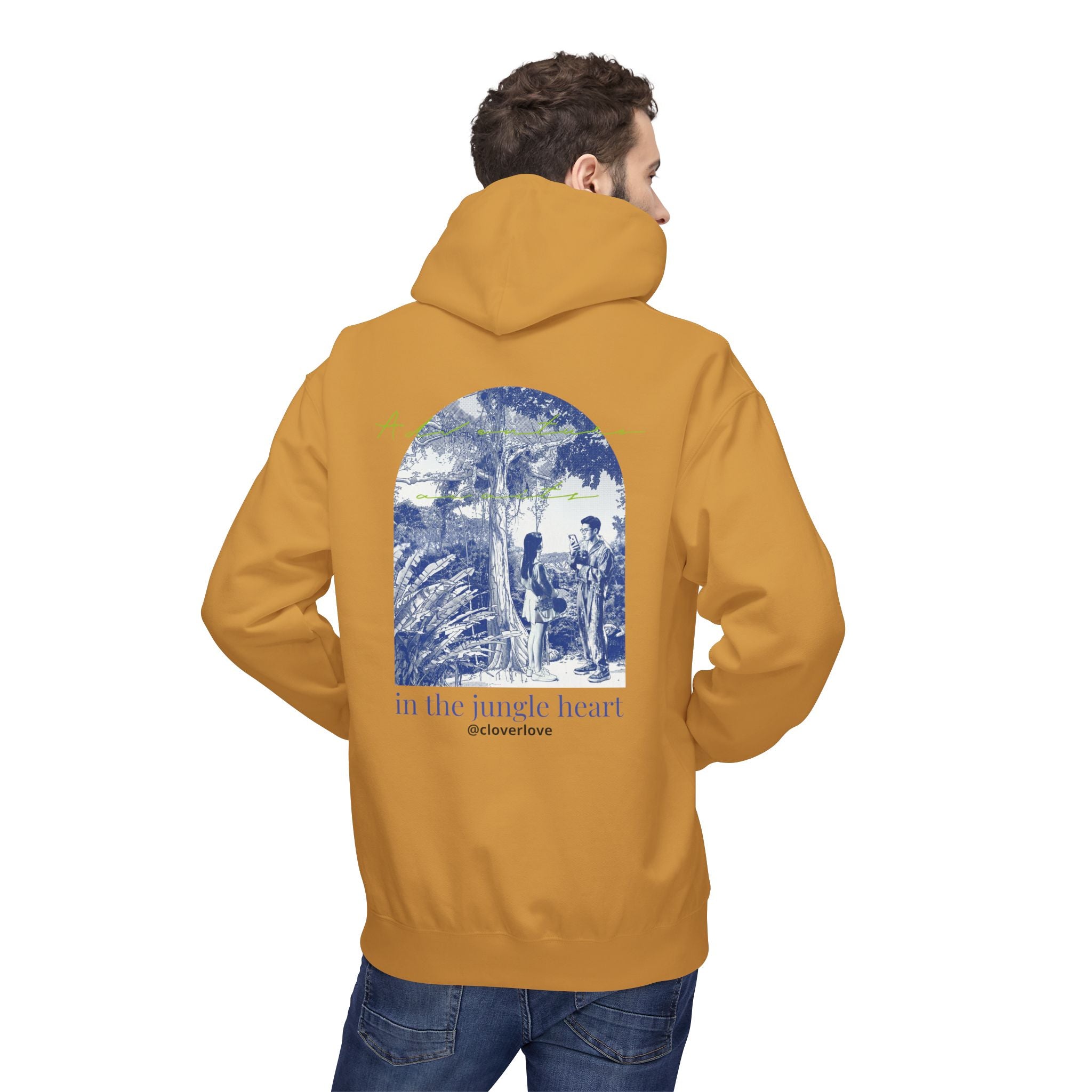 Dschungel-Abenteuer Hoodie – Vintage Tropical Travel Grafik Pullover Sweatshirt