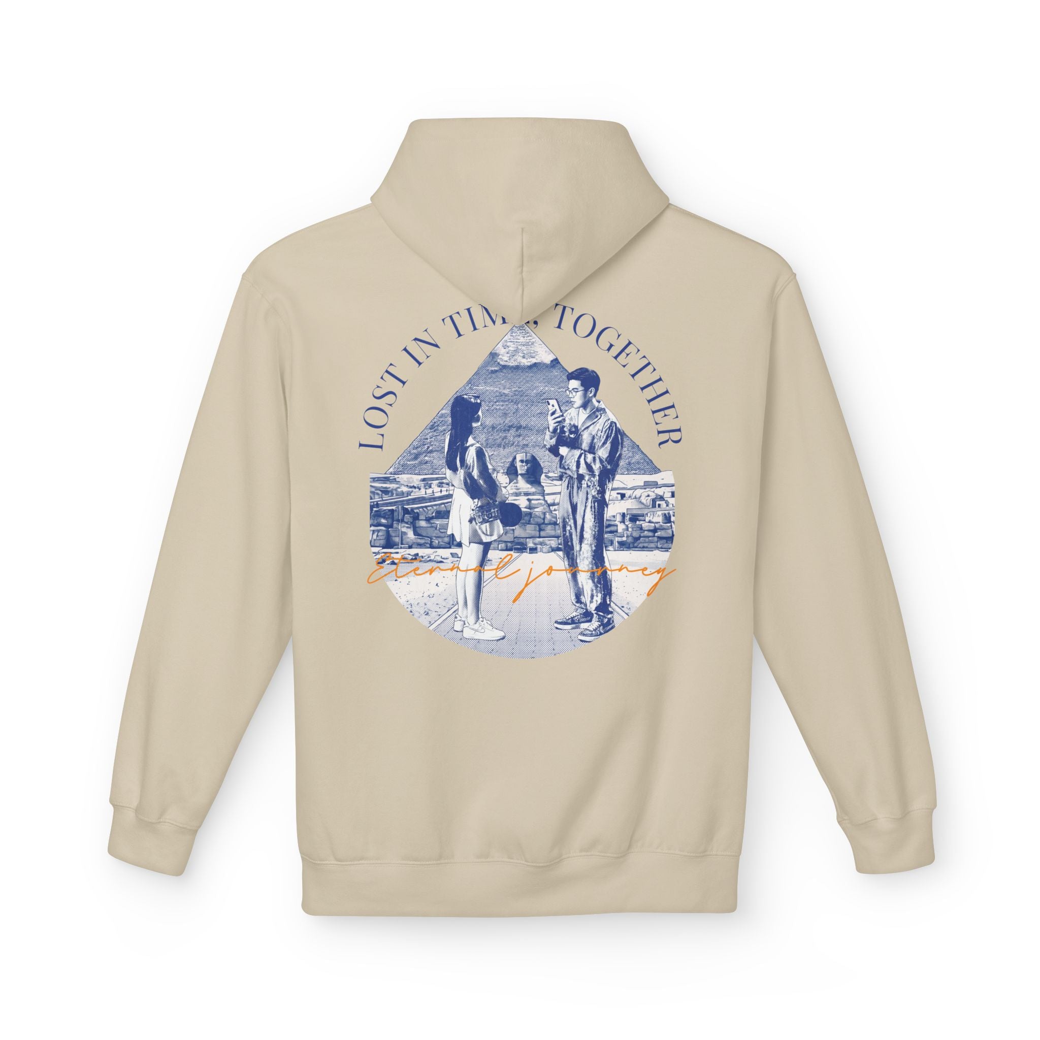 Vintage Travel Hoodie | Couple Landmark Graphic Sweatshirt