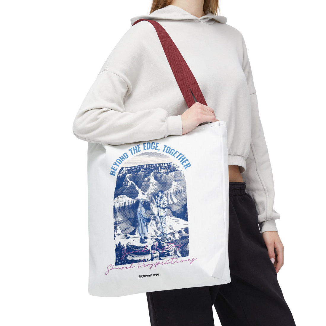 Beyond The Edge Travel Tote Bag | Grand Canyon Adventure Canvas Tote Bag for Travel Lovers