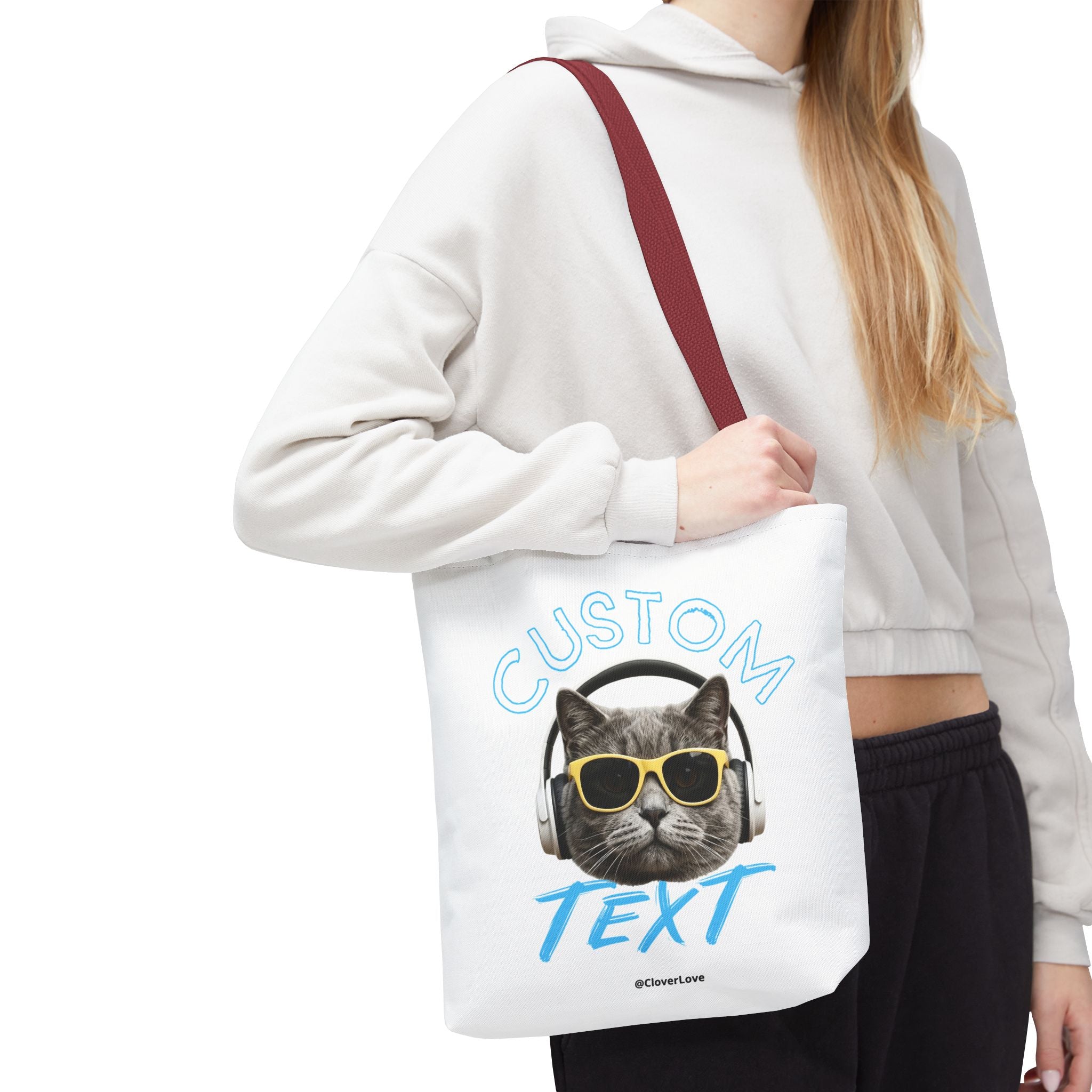 Summer Chill Cat Tote Bag | Funny Cat Lover Beach Bag