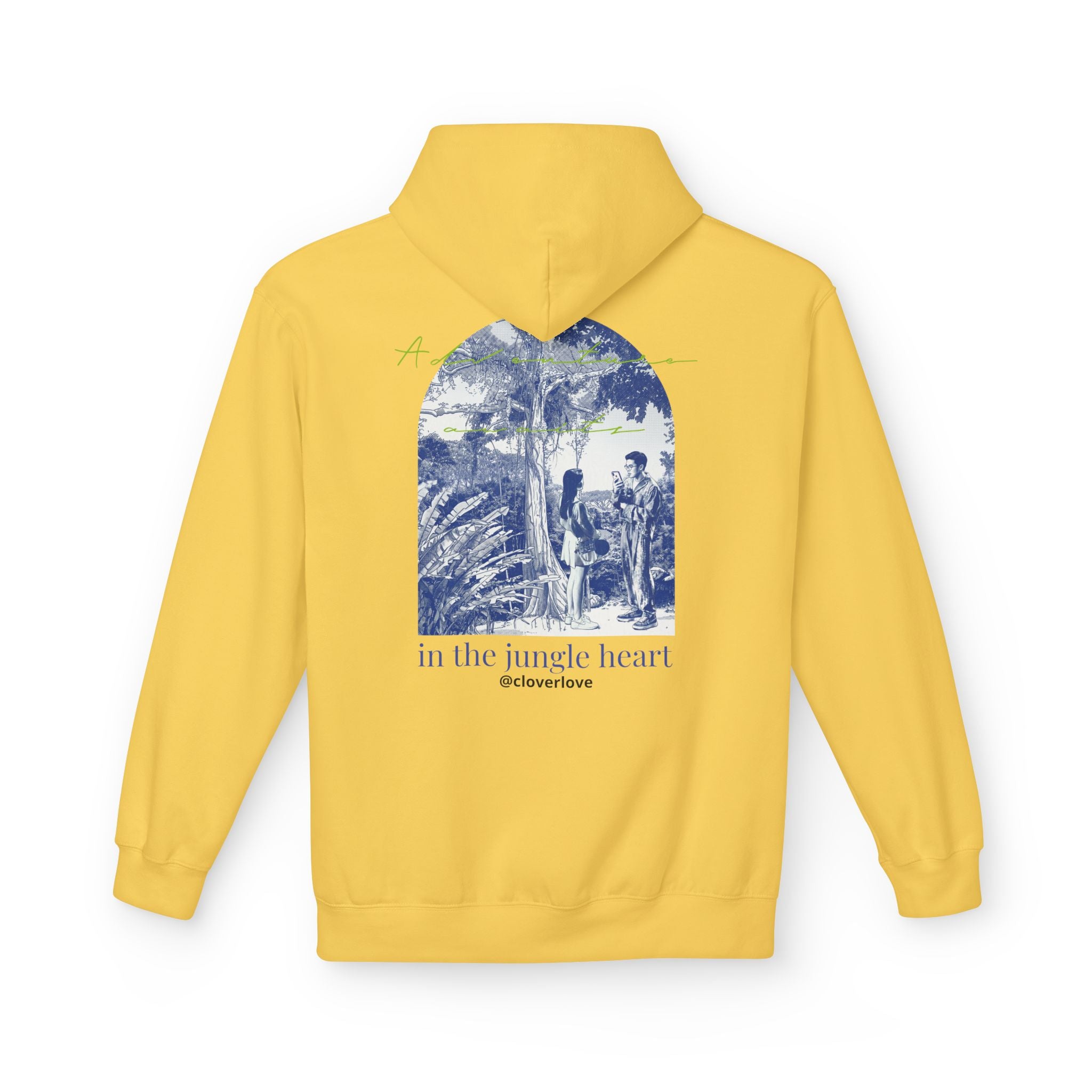 Dschungel-Abenteuer Hoodie – Vintage Tropical Travel Grafik Pullover Sweatshirt