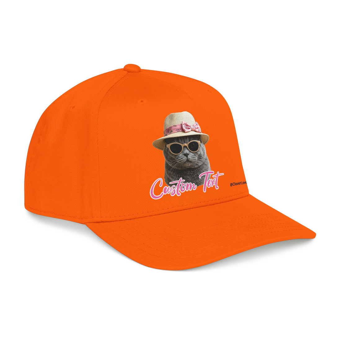 Cute Cat Photo Hat | Personalized Pet Lover Baseball Cap