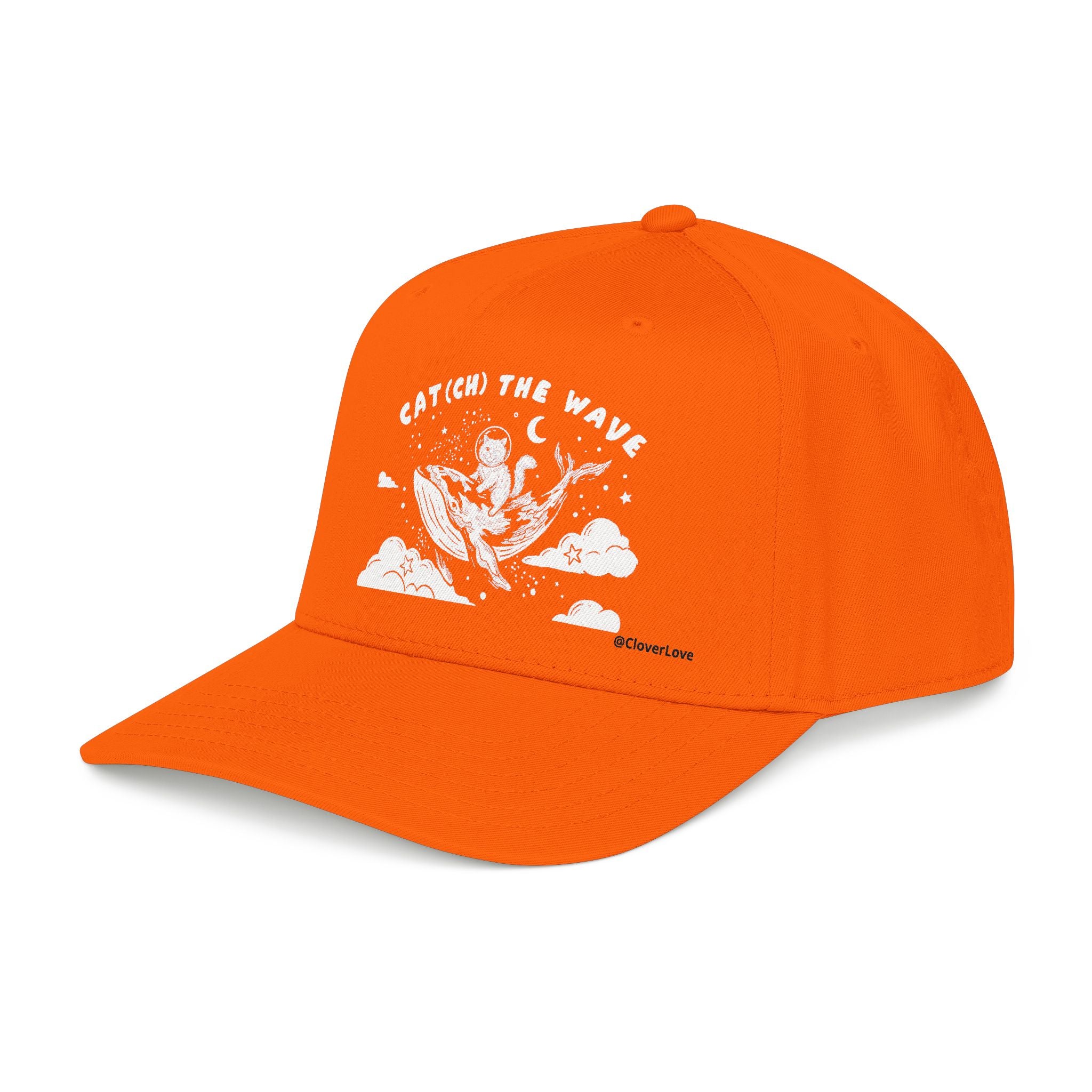 Ocean Cat Hat - Whale Adventure Baseball Cap, Cute Animal Dad Hat, Cat Lover Gift