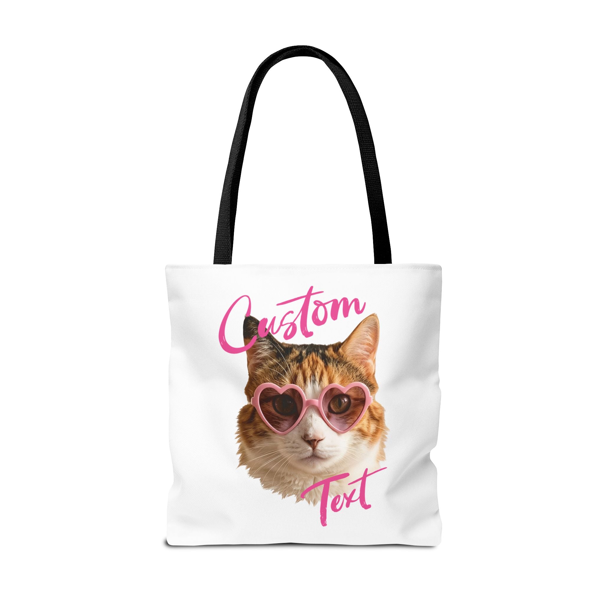 Cute Cat Tote Bag | Custom Cat Photo Personalized Canvas Bag