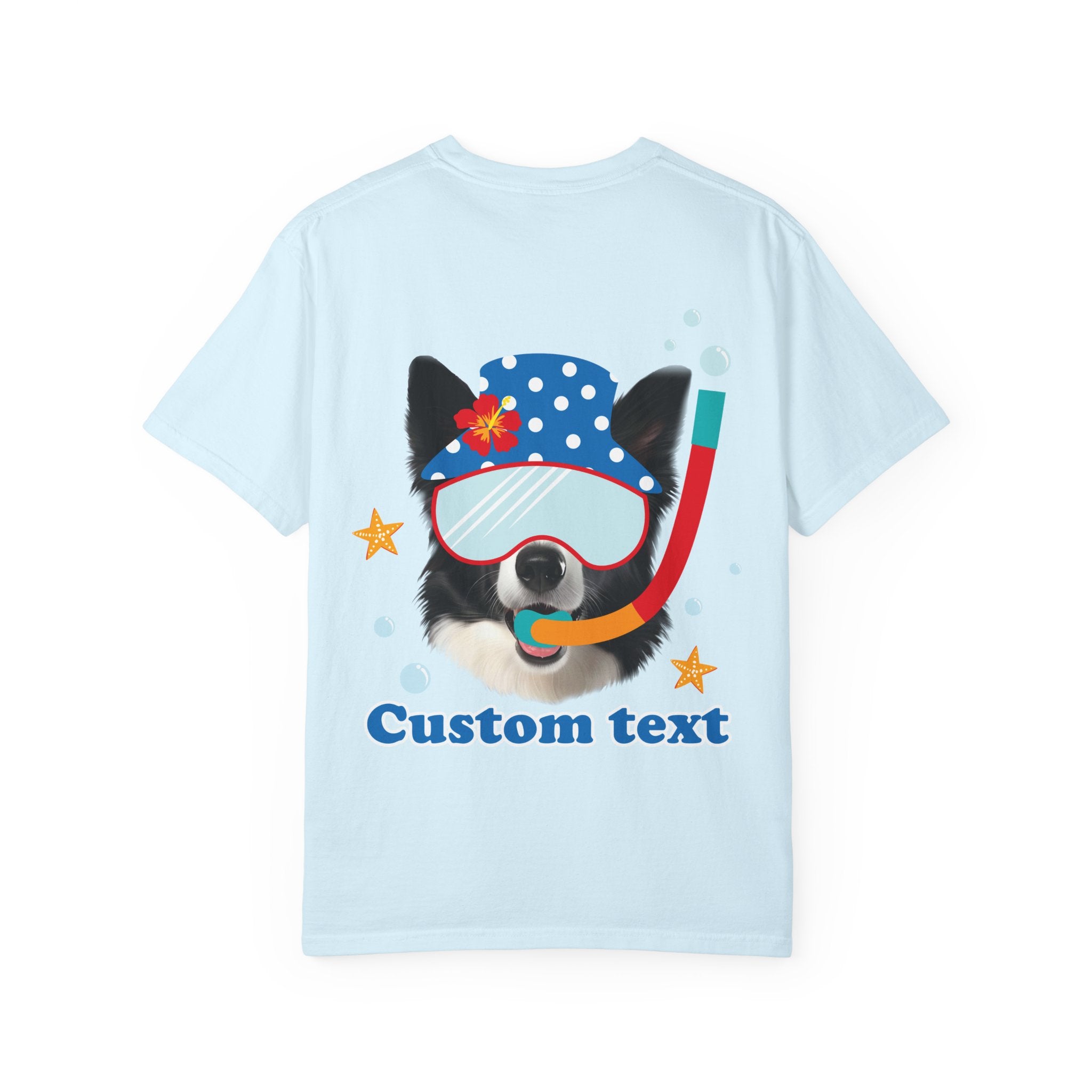 Custom Dog Summer T-Shirt - Funny Beach Diving Dog Tee, Dog Lover Gift