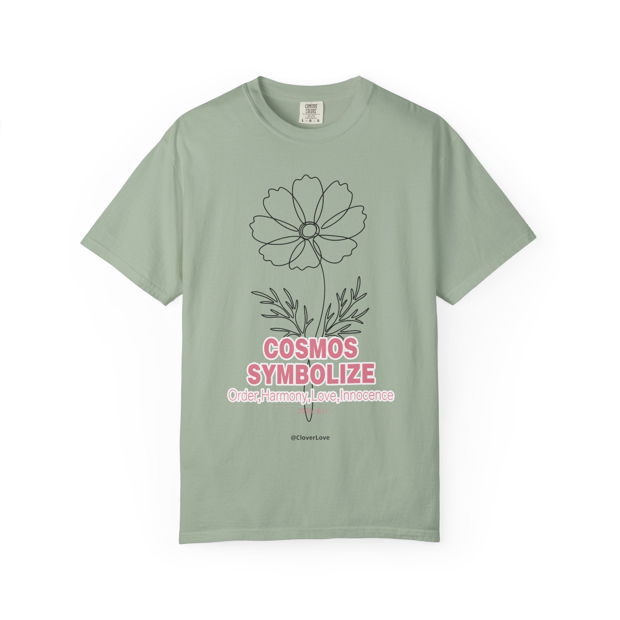 Cosmos Flower T-Shirt - Botanical Graphic Shirt for Flower Lovers