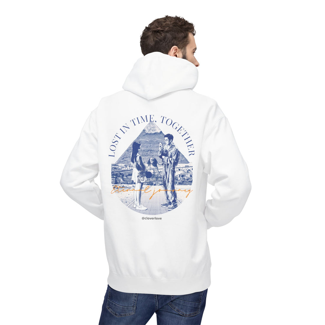 Vintage Reise Hoodie | Pärchen Wahrzeichen Grafik Sweatshirt