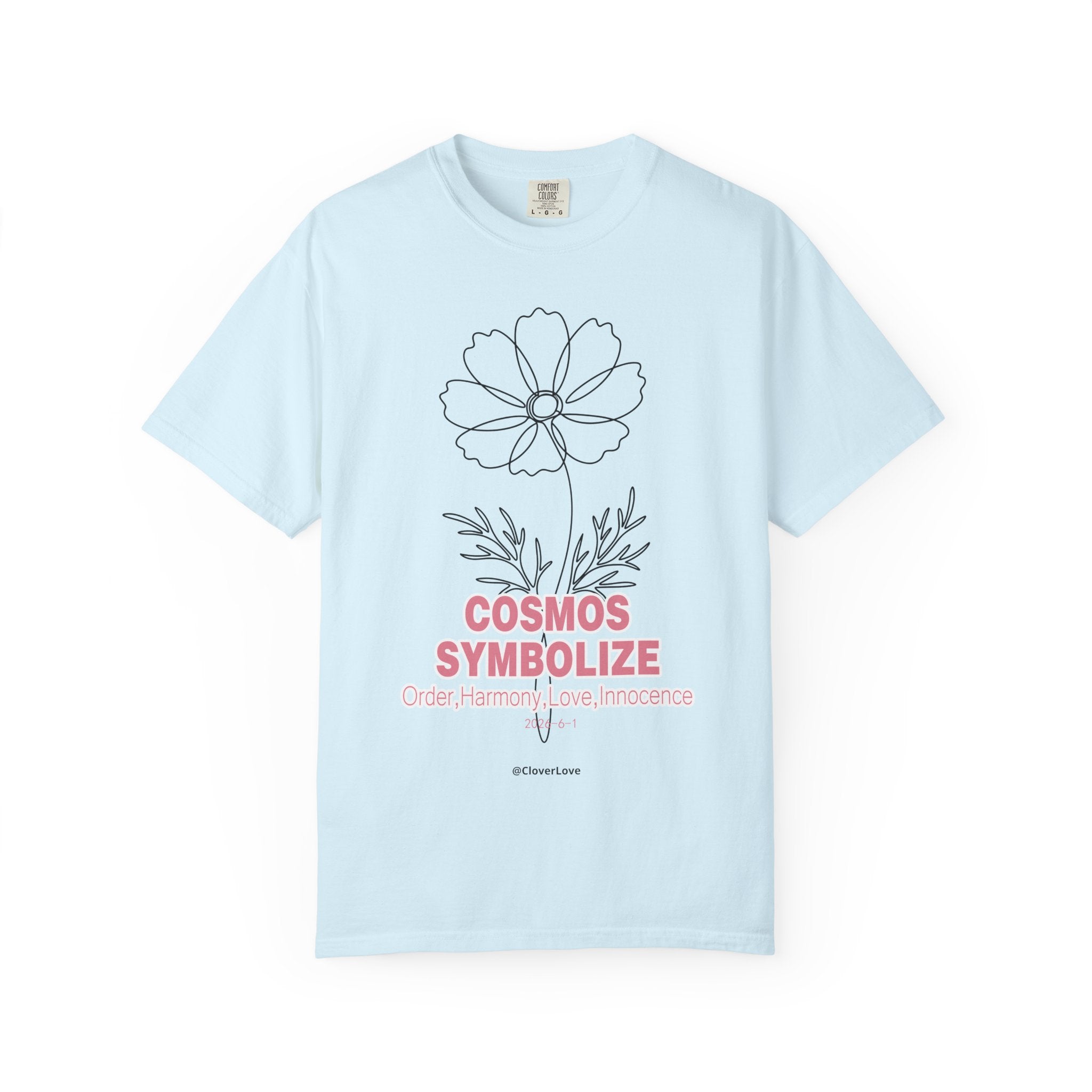 Cosmos Flower T-Shirt - Botanical Graphic Shirt for Flower Lovers