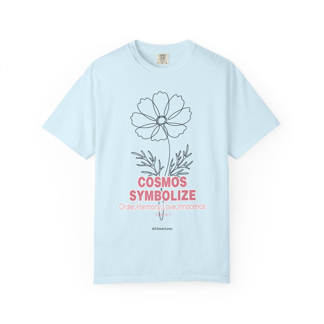 Cosmos Flower T-Shirt - Botanical Graphic Shirt for Flower Lovers