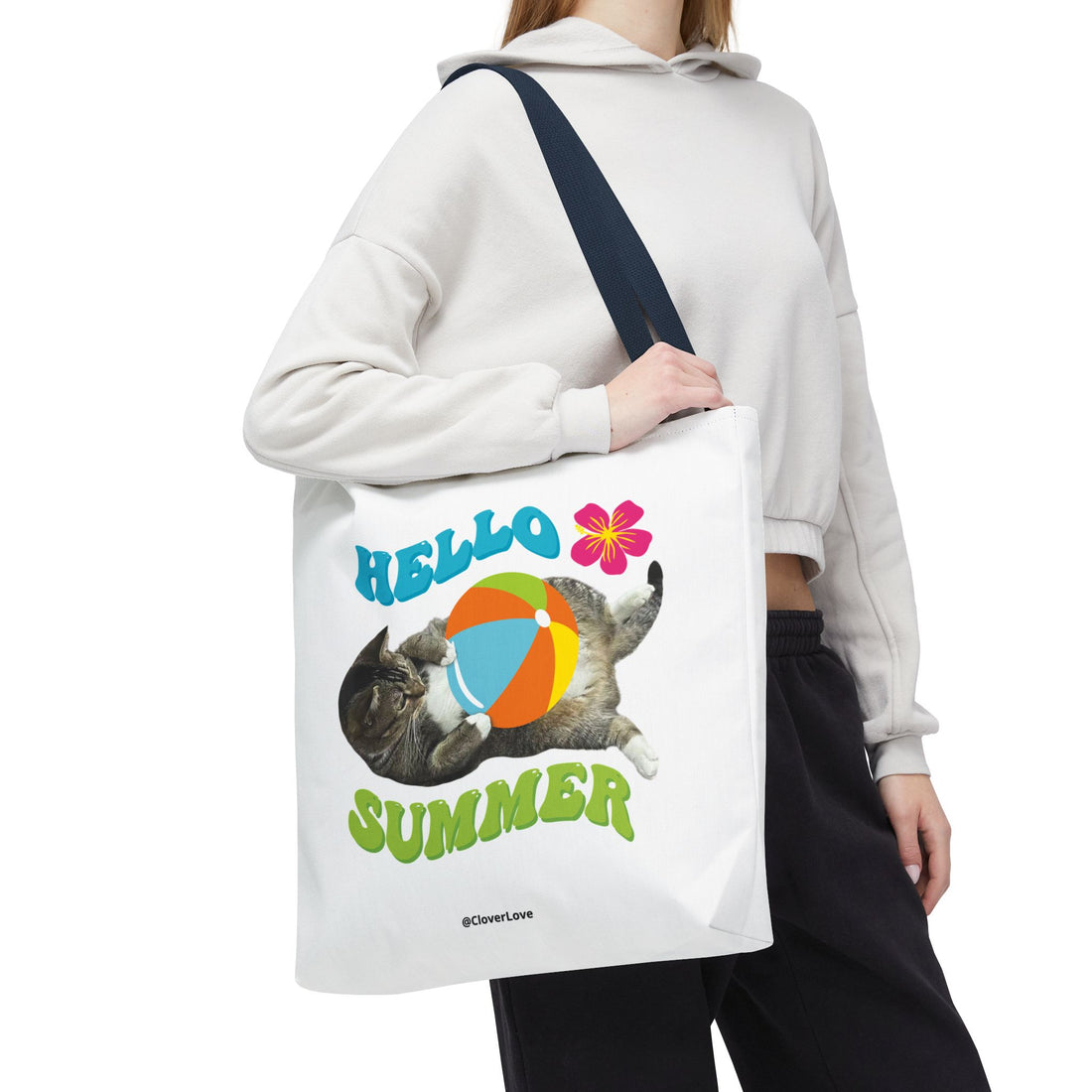 Custom Cat Tote Bag | Personalized Pet Photo Canvas Bag