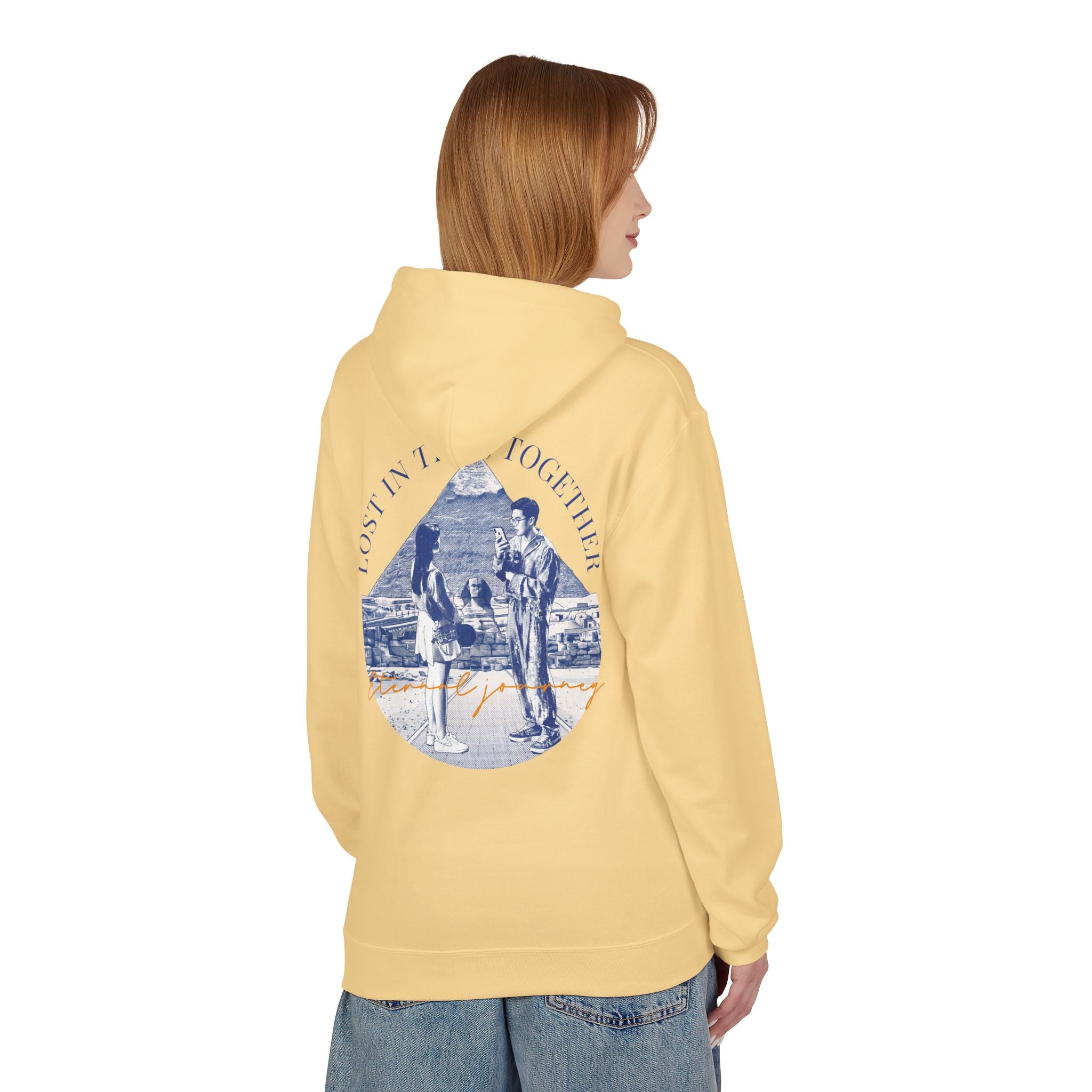 Vintage Travel Hoodie | Couple Landmark Graphic Sweatshirt