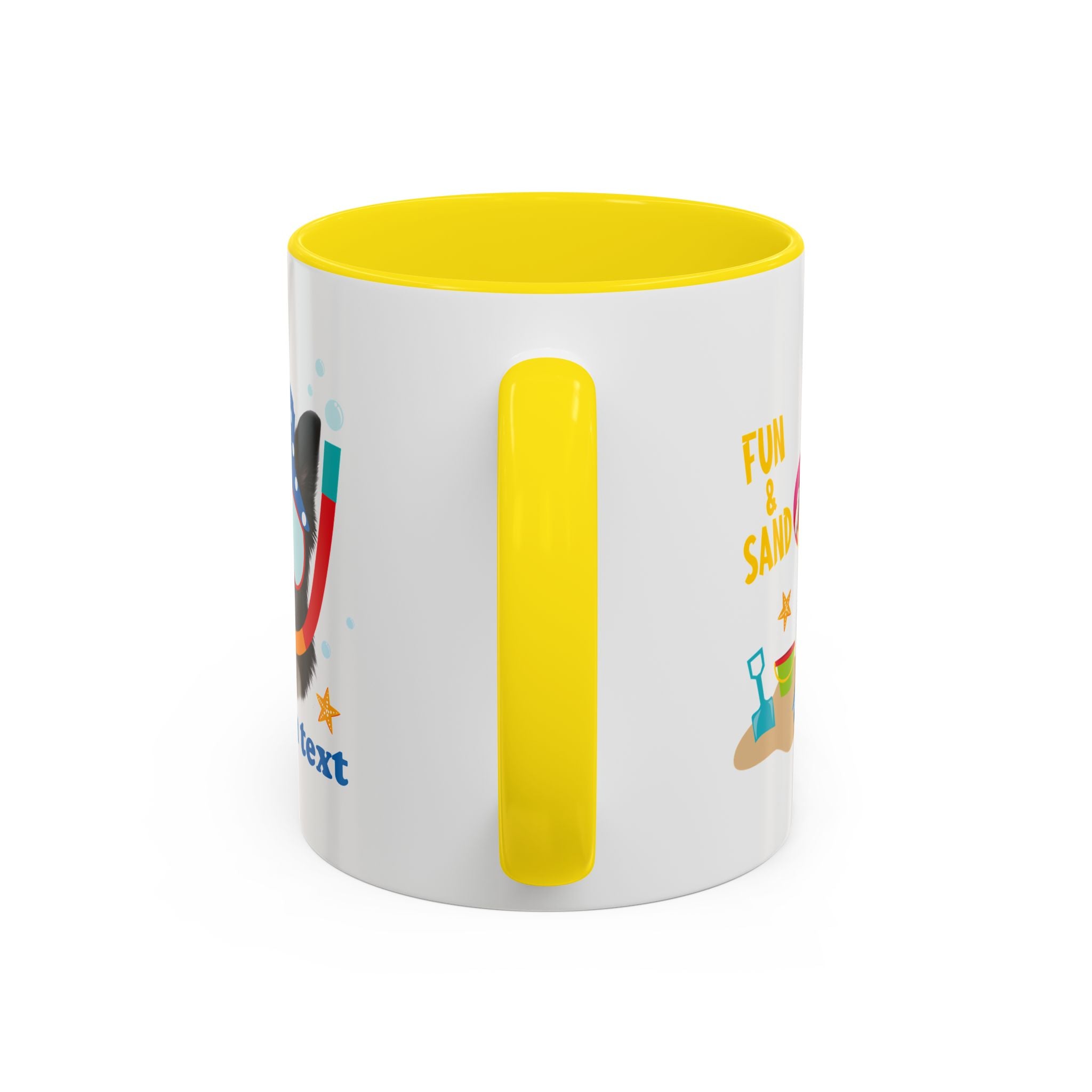 Summer Diving Dog Mug | Personalized Dog Photo Coffee Cup With Custom Text