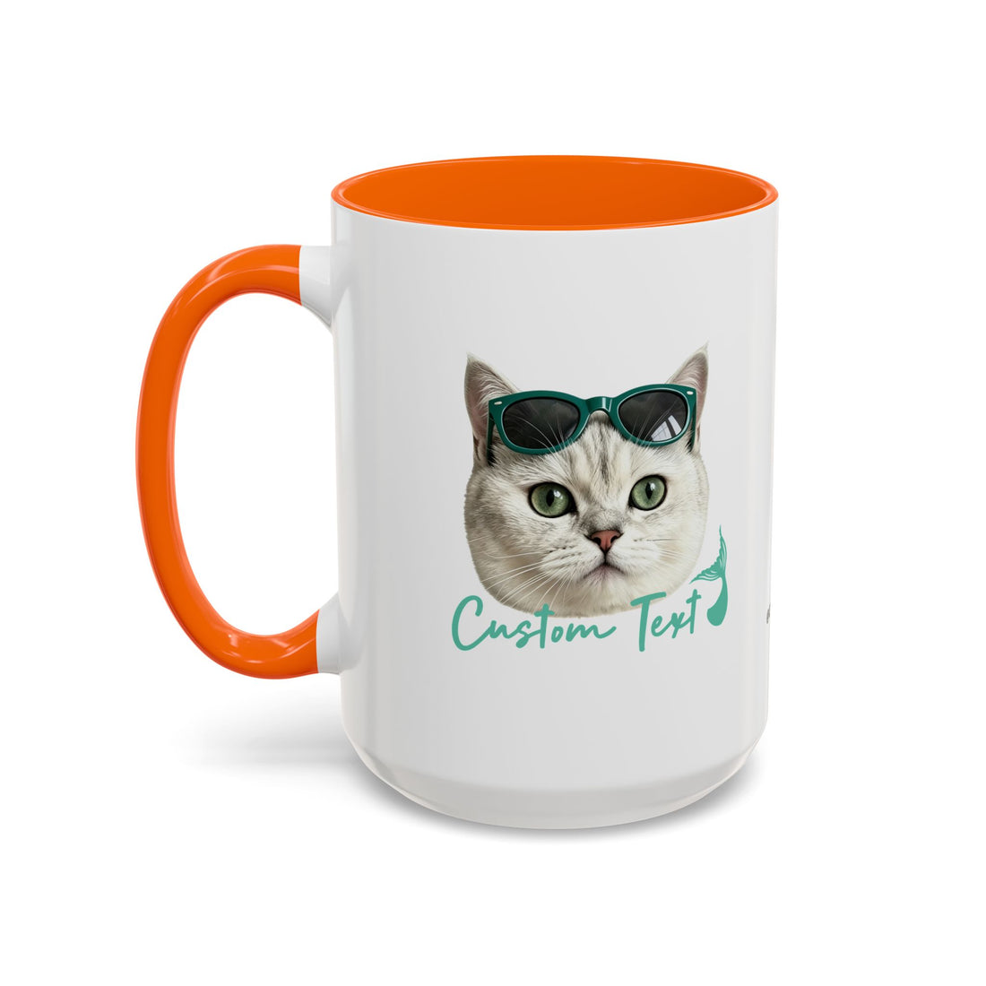 Mermaid Cat Summer Mug | Personalized Cat Coffee Cup With Custom Text