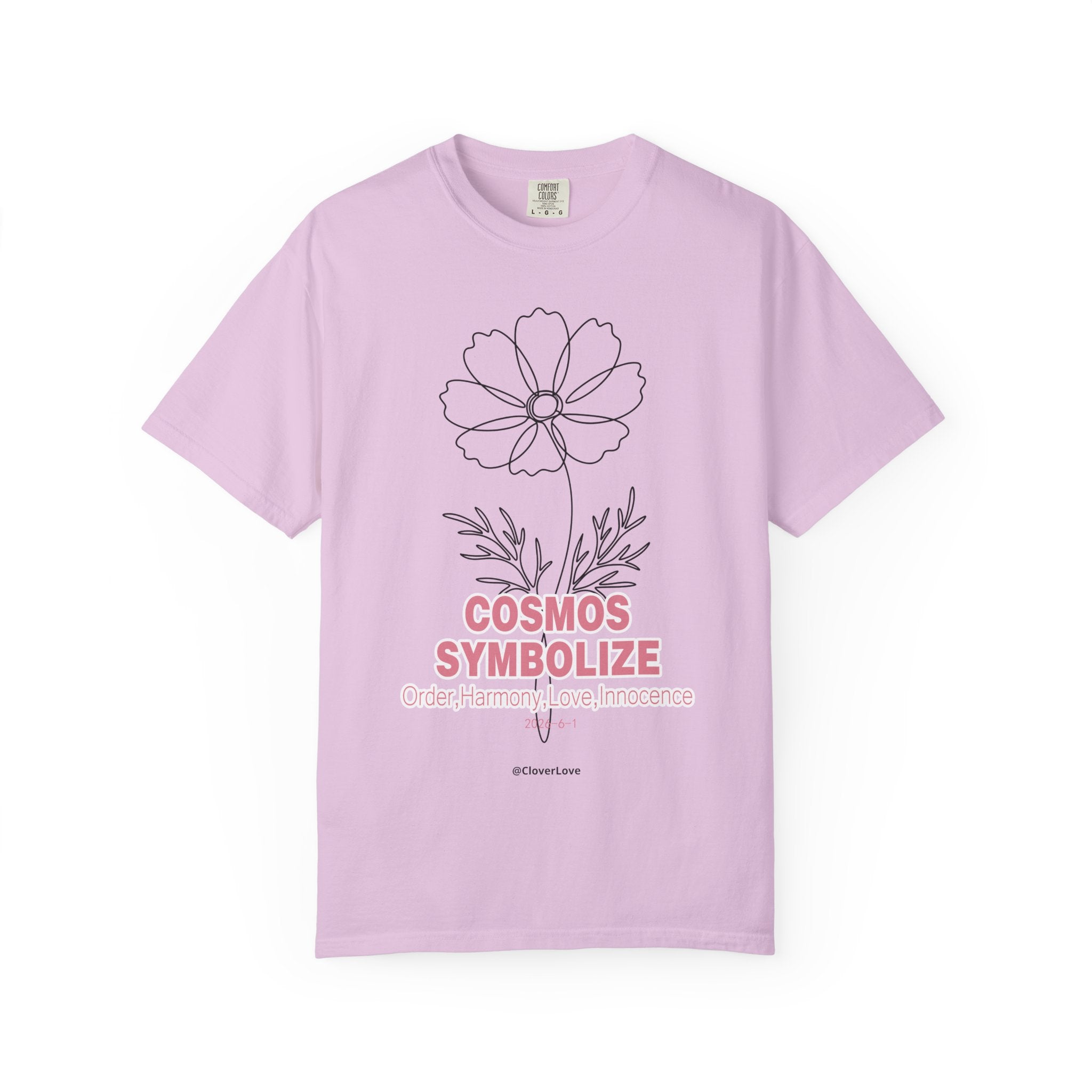 Cosmos Flower T-Shirt - Botanical Graphic Shirt for Flower Lovers